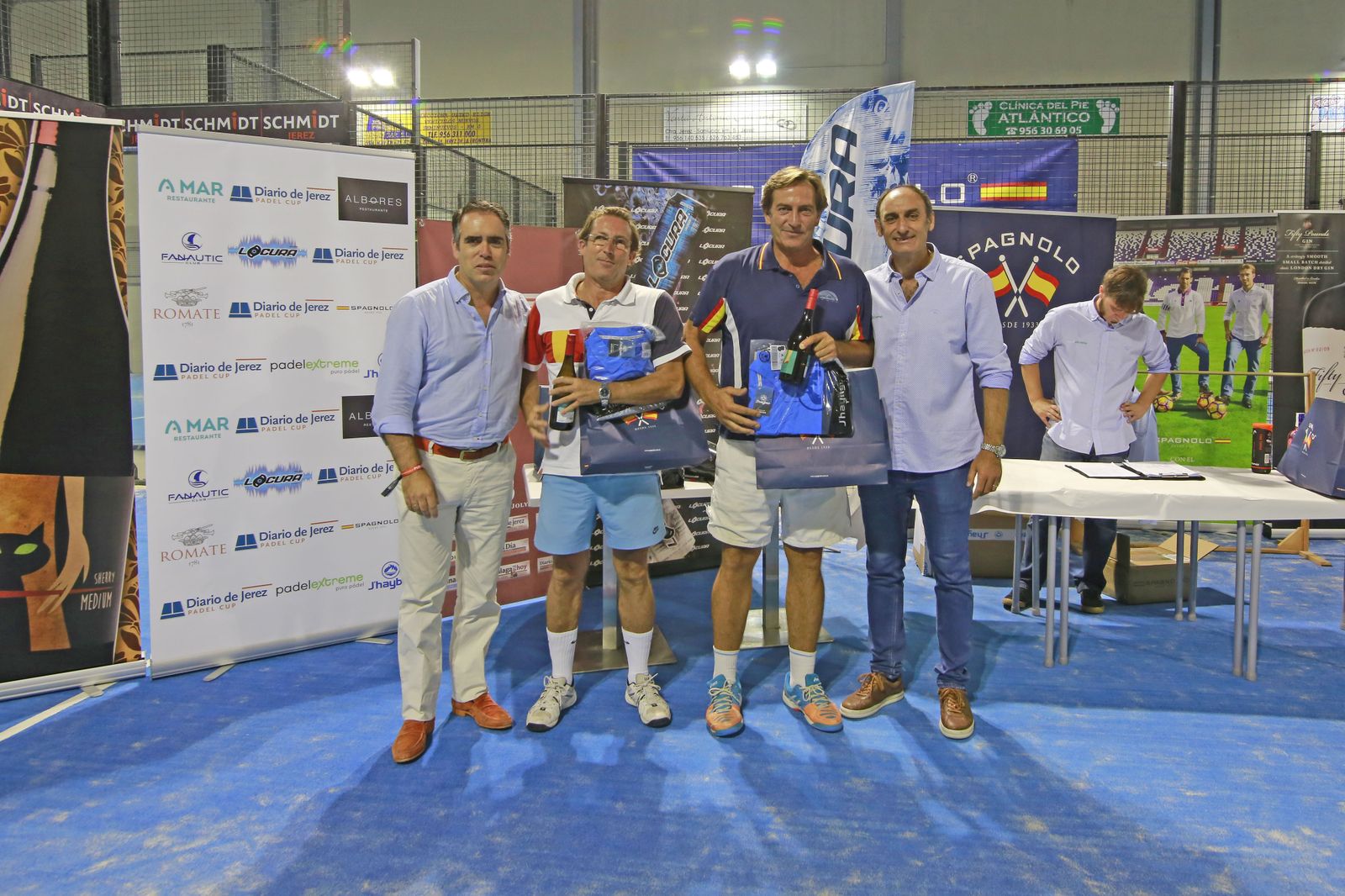 Entrega de premios de la IV Diario de Jerez Pádel Cup