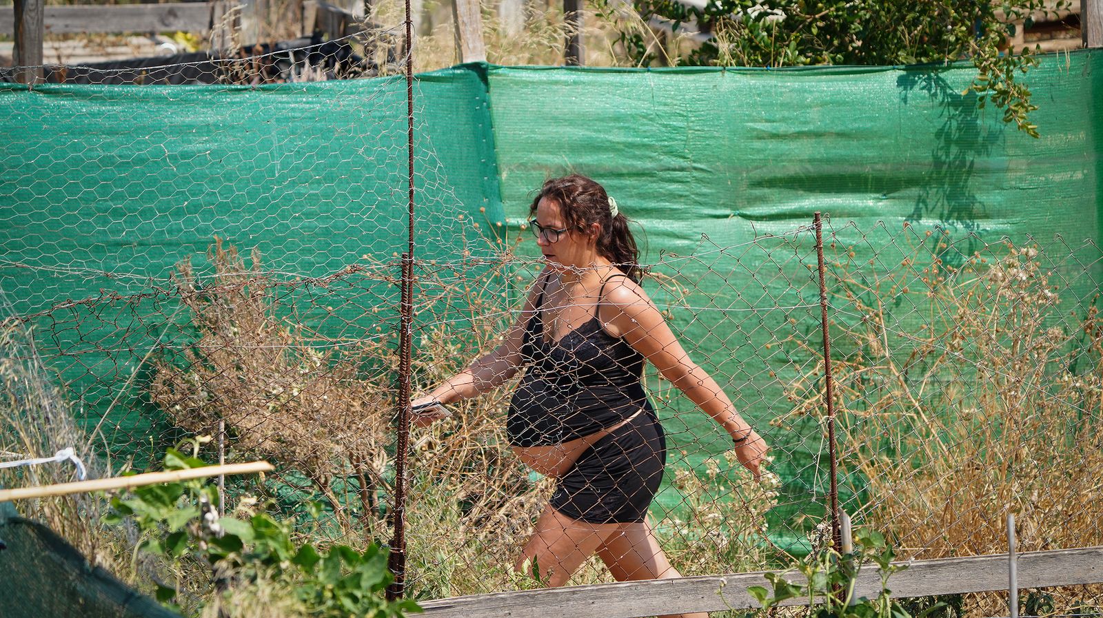 El fuego llega a las  casapuertas en Jerez