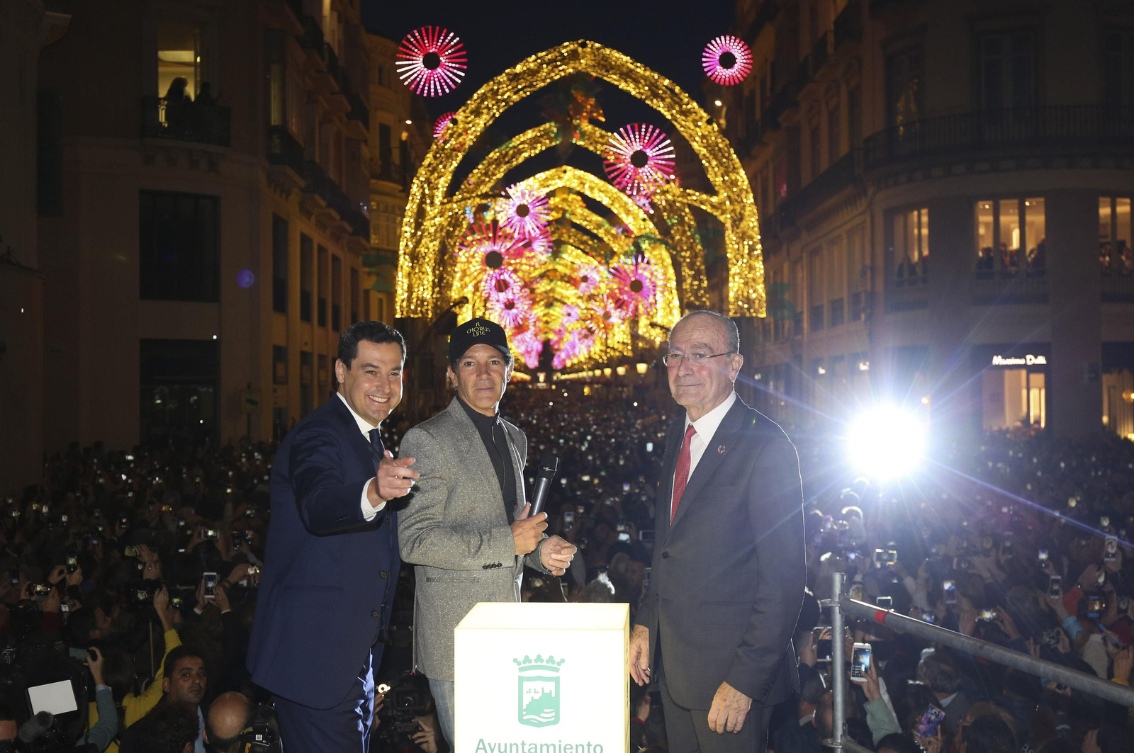 Las fotos de las luces de Navidad en Málaga Las fotos de las luces de Navidad en Málaga