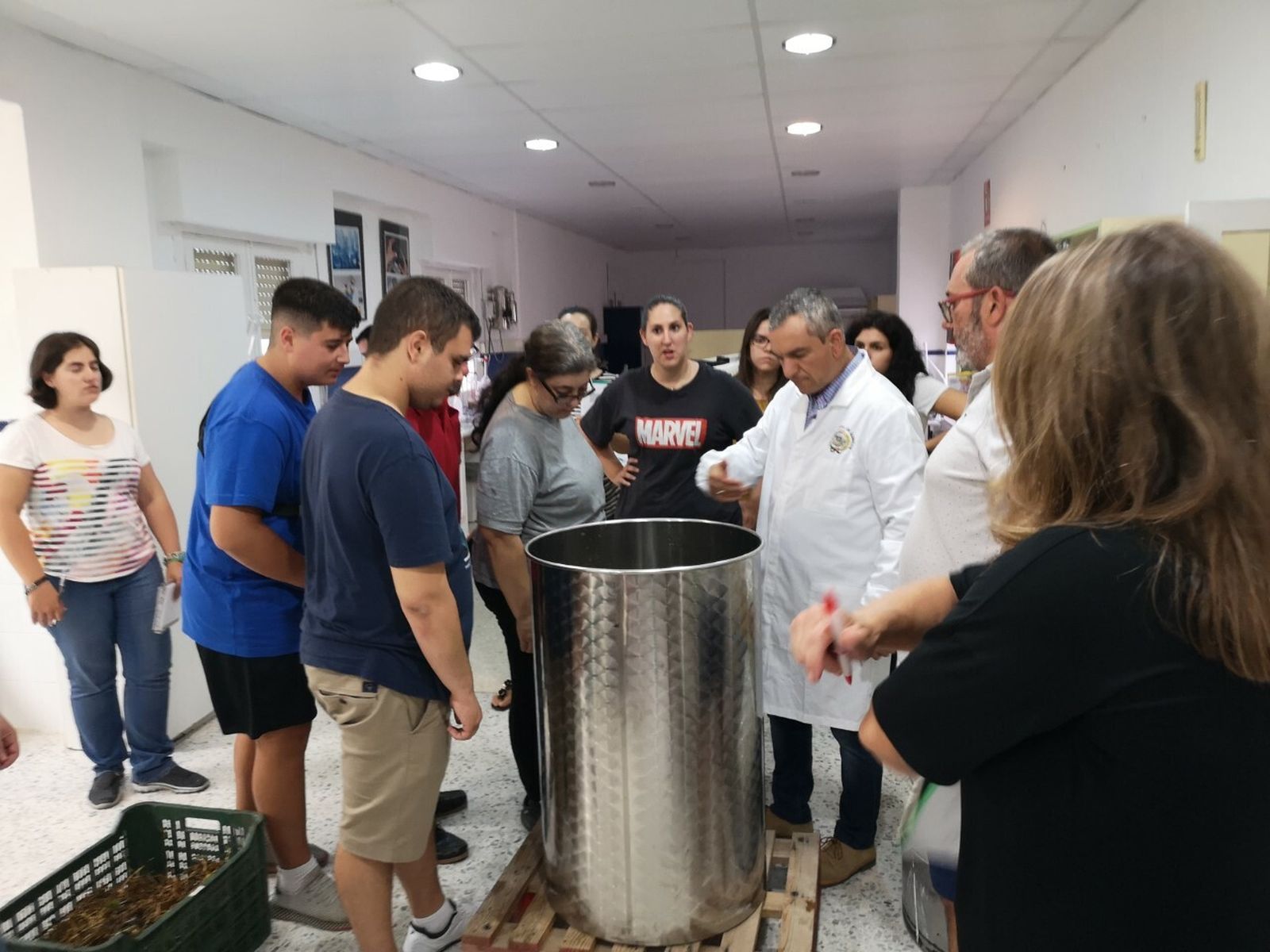 Producción de vino a través de prácticas en la EFA Campomar