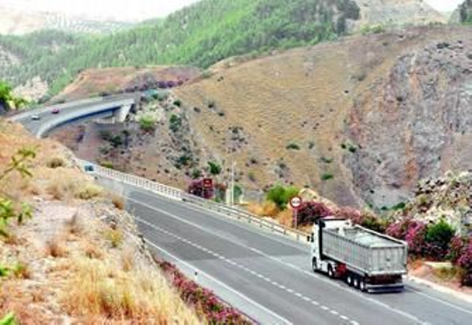 Viejo puente de la N-331 sobre el Genil a su paso por Benamejí, que servirá como trazado de la nueva A-45.