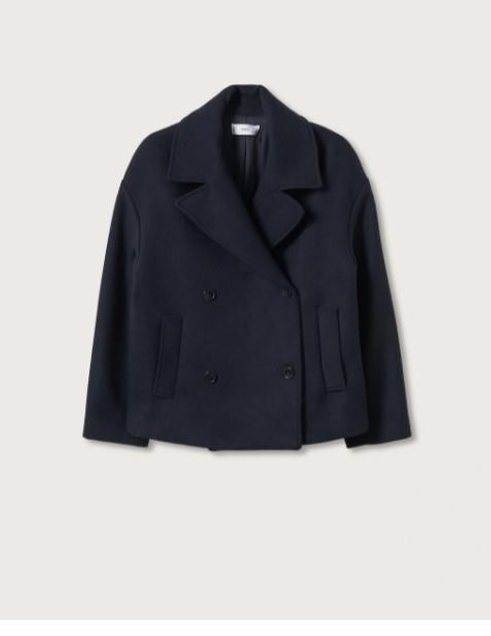 Abrigo cruzado de Mango.