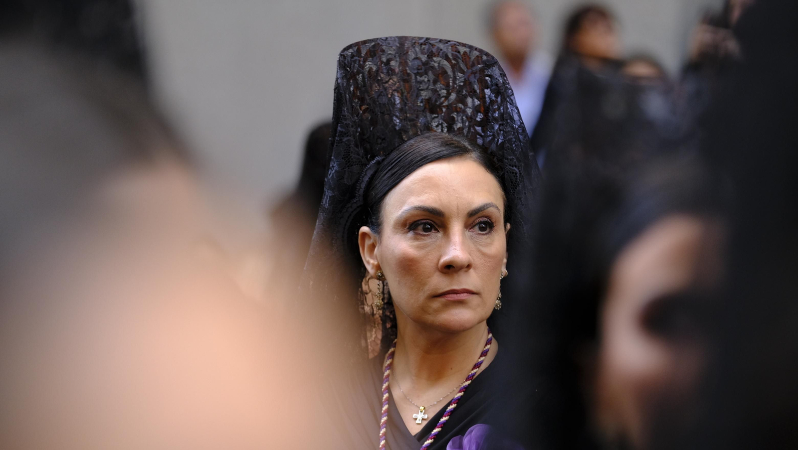 Pasión vuelve a su Iglesia de Santa Teresa azotada por la lluvia