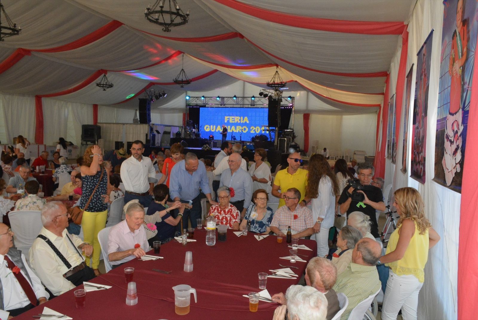 La cena para personas mayores de la Feria de Guadiaro.