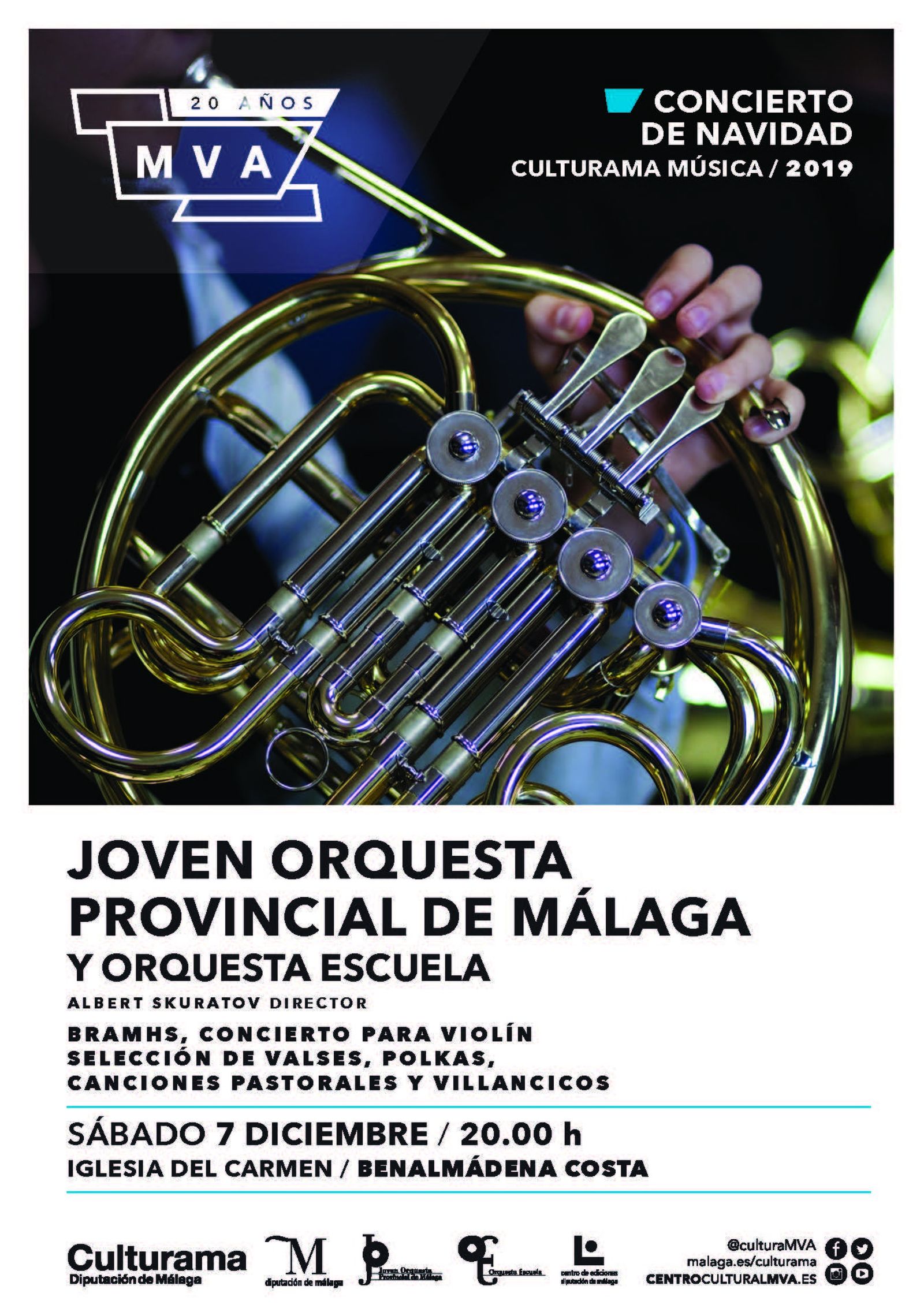 Cartel de los conciertos de Navidad.