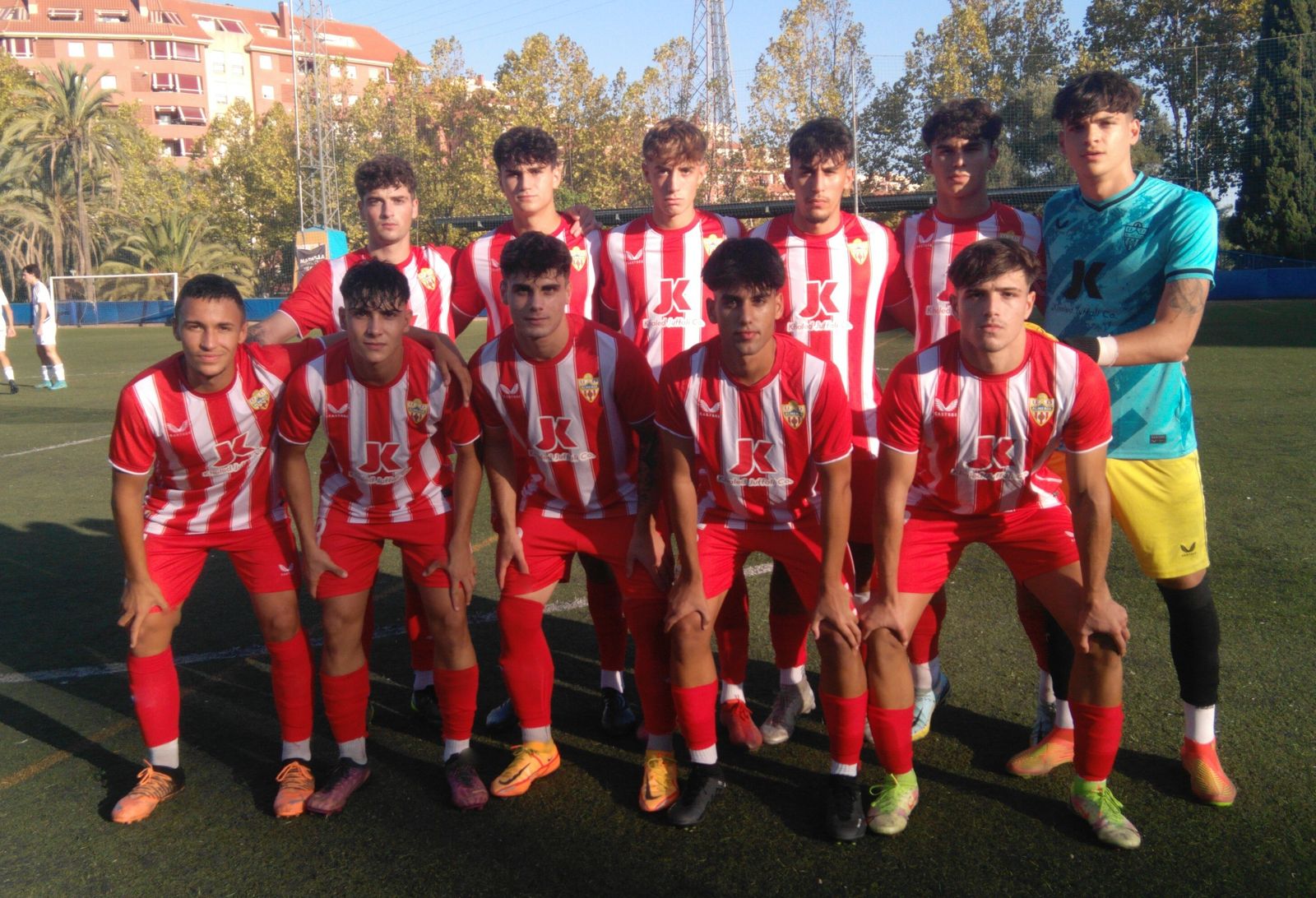 Once inicial del Juvenil A del Almería en su último partido disputado.