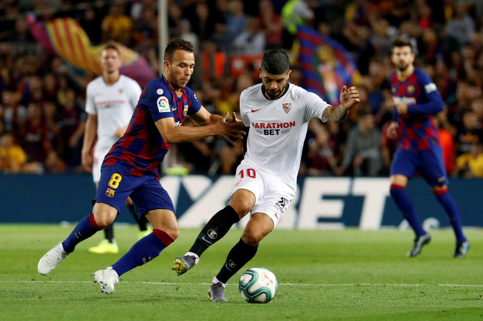 Las imágenes del Barcelona-Sevilla Las imágenes del Barcelona-Sevilla