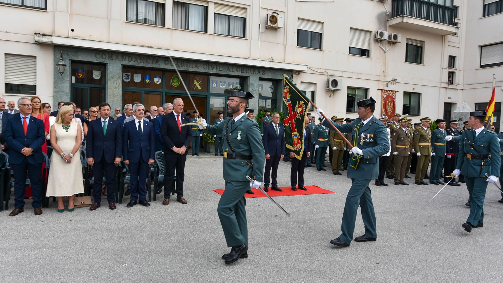 Fotos del acto por el 179 aniversario de la creación de la Guardia Civil en la Comandancia de Algeciras