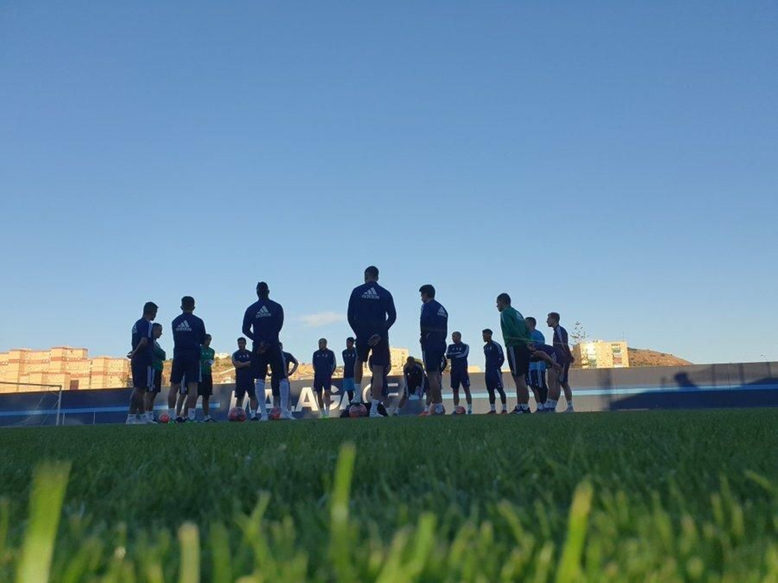 El Real Oviedo, en el Anexo de La Rosaleda.