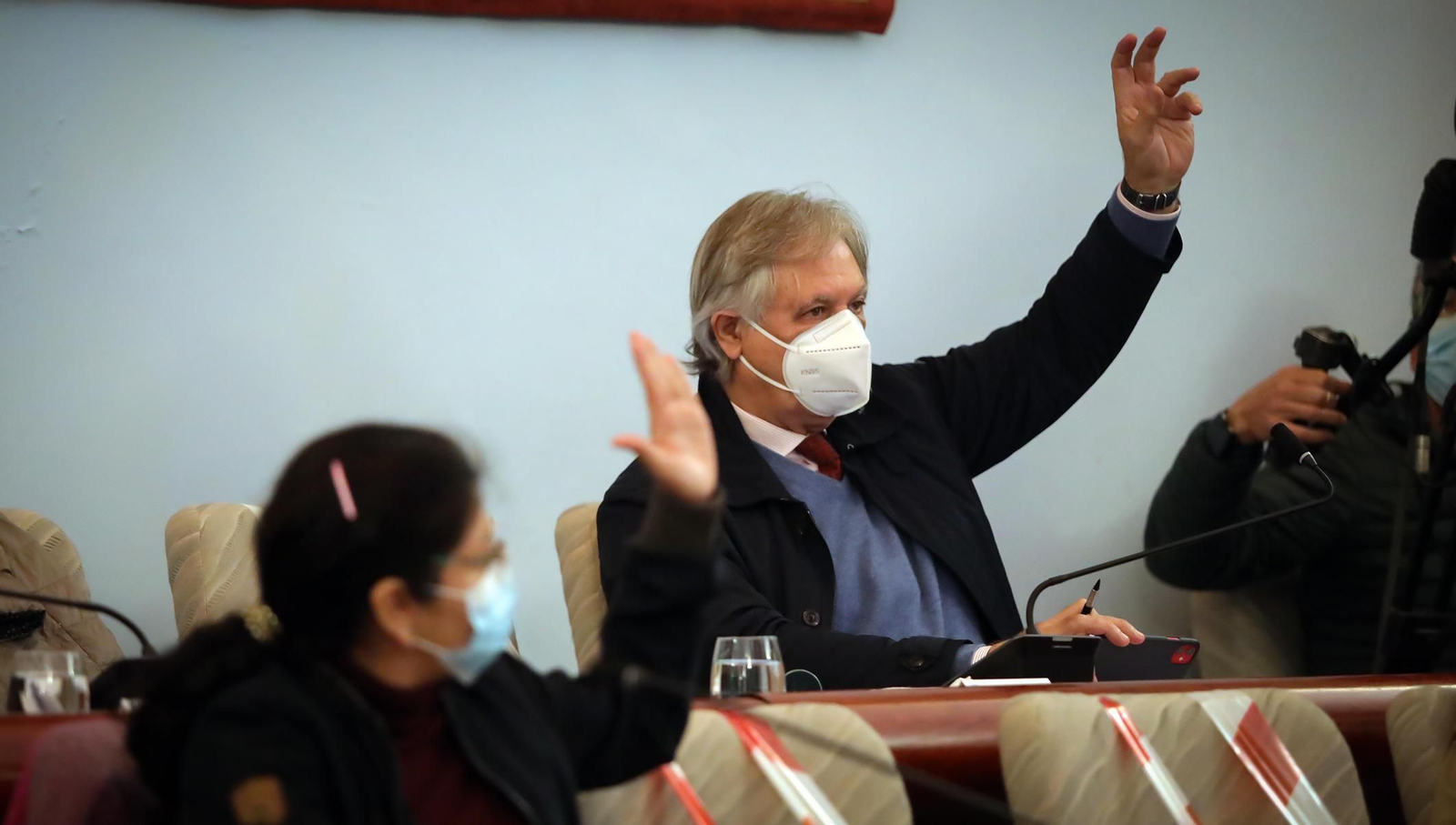 El concejal de Cultura, Francisco Camas, durante un pleno celebrado el año pasado.