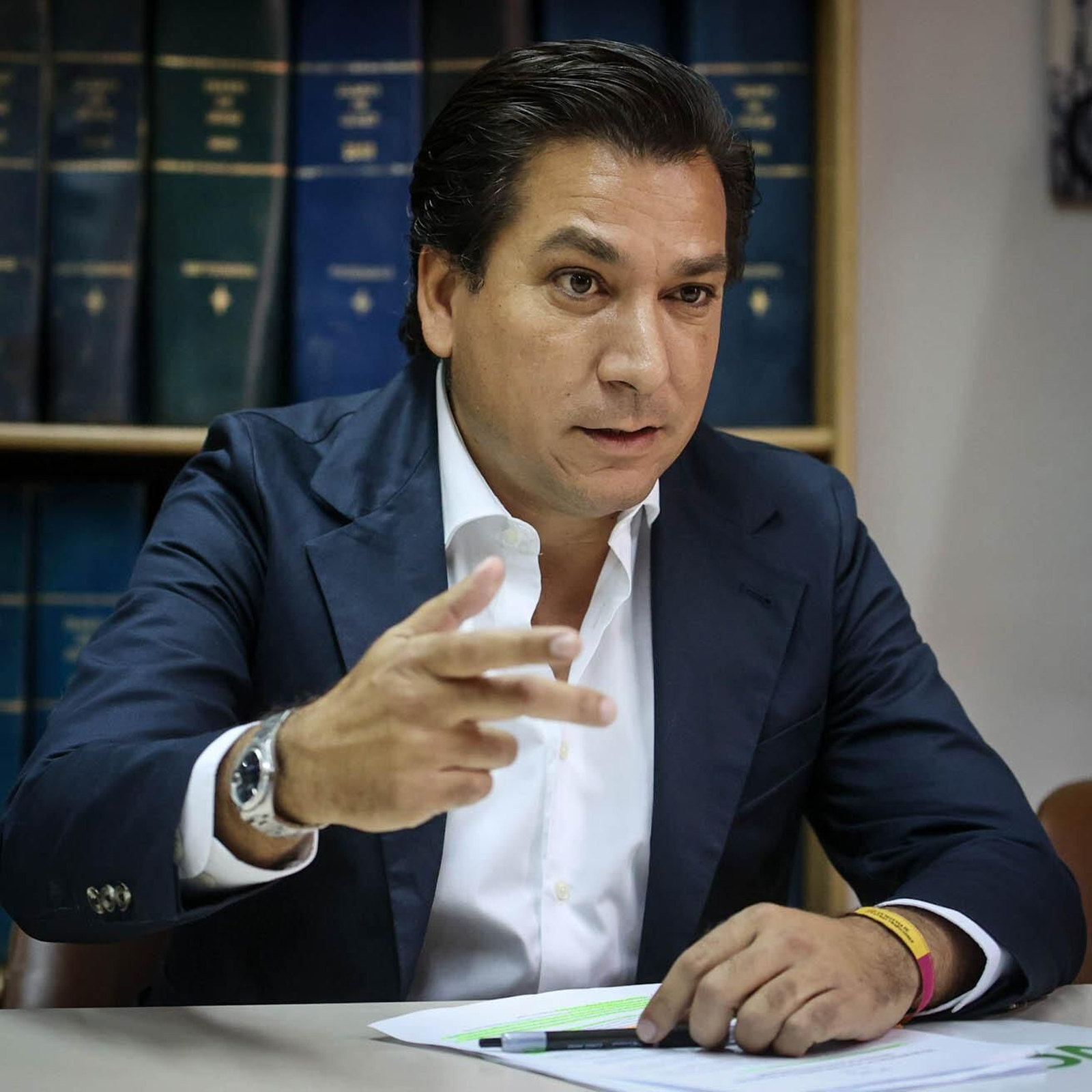 Una imagen de la entrevista a Antonio Fernández Campos. Una imagen de la entrevista a Antonio Fernández Campos.
