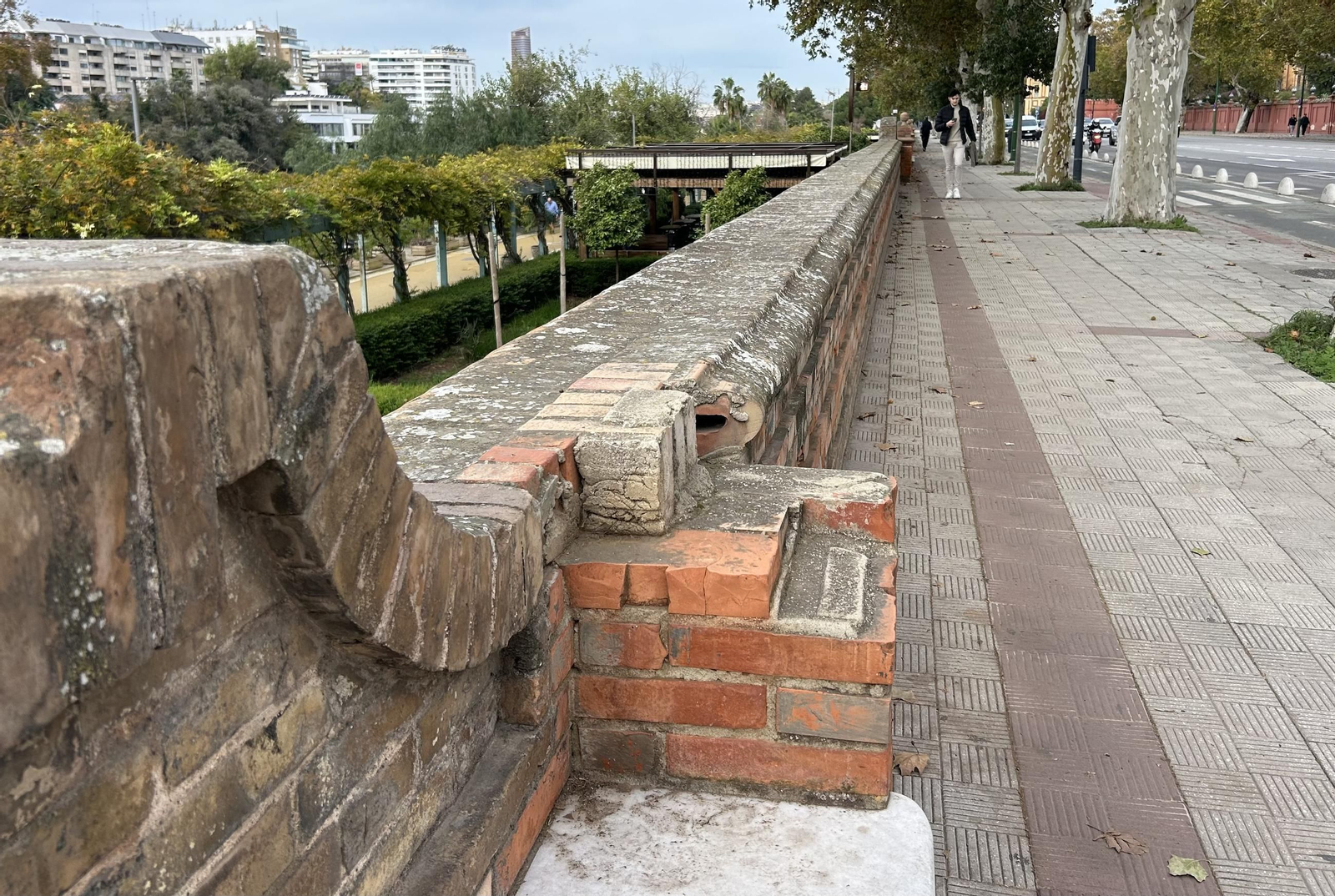Abandono en los bancos del Paseo de las Delicias