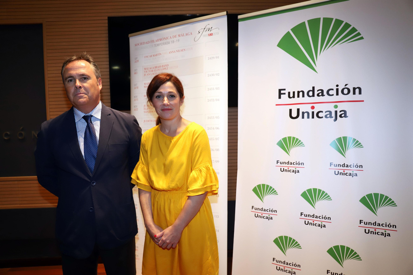 Gema Domínguez y Pablo Lamothe, ayer, en la presentación.