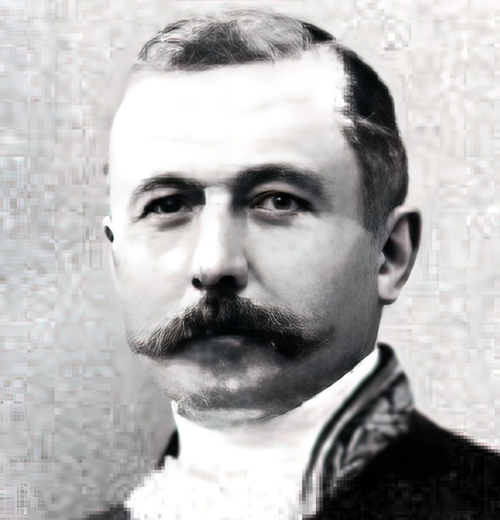 Retrato del comerciante de vinos belga Raymond Steenackers.