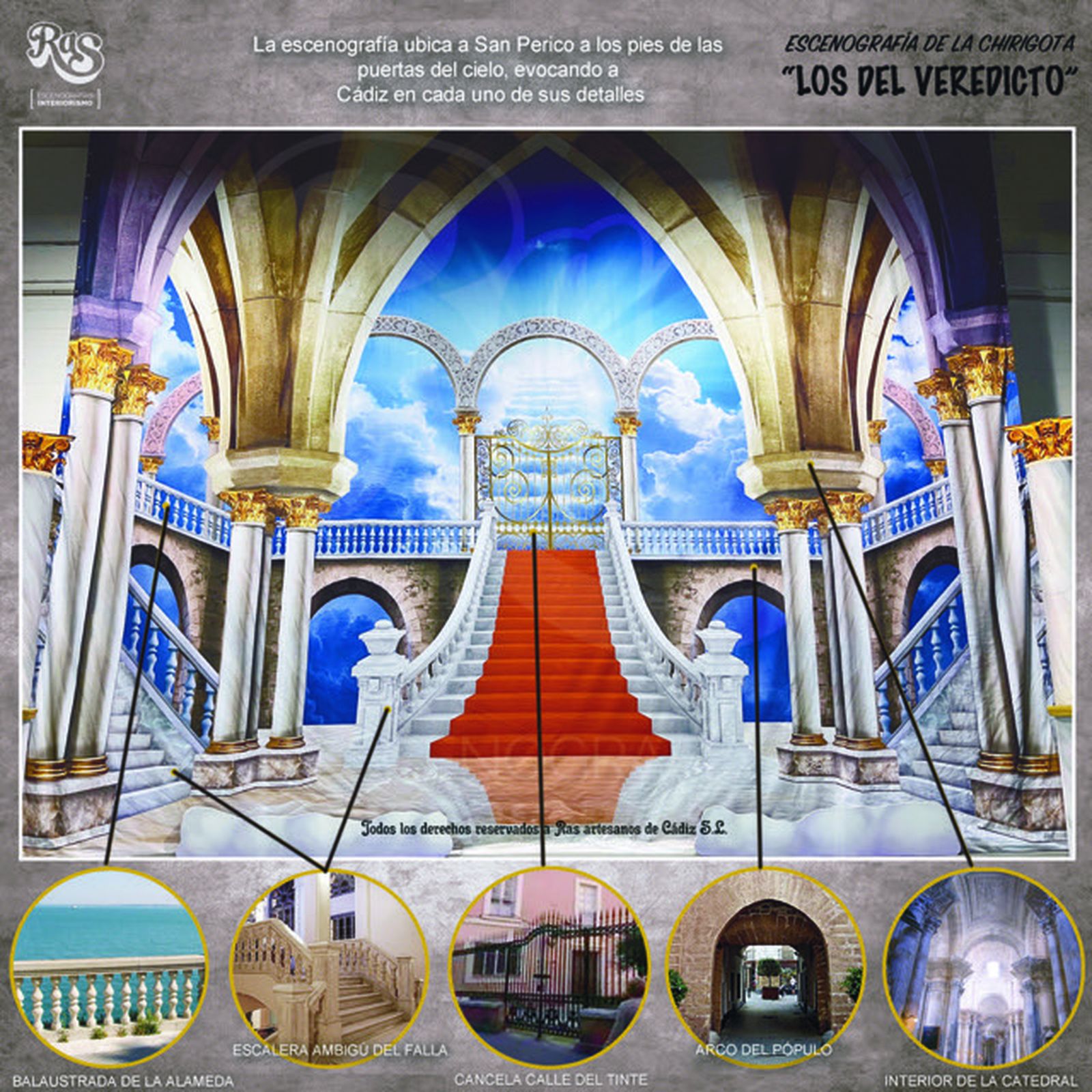 El telón de 'Los del veredicto' y sus detalles gaditanos.