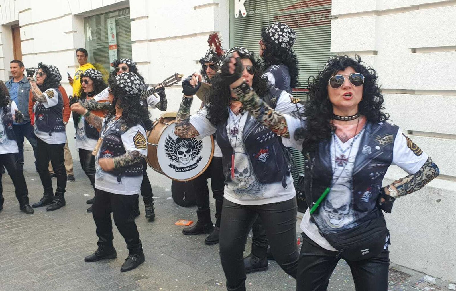 ‘Las Kawasakis’, una de las agrupaciones callejeras que actuarán en este próximo evento carnavalesco.