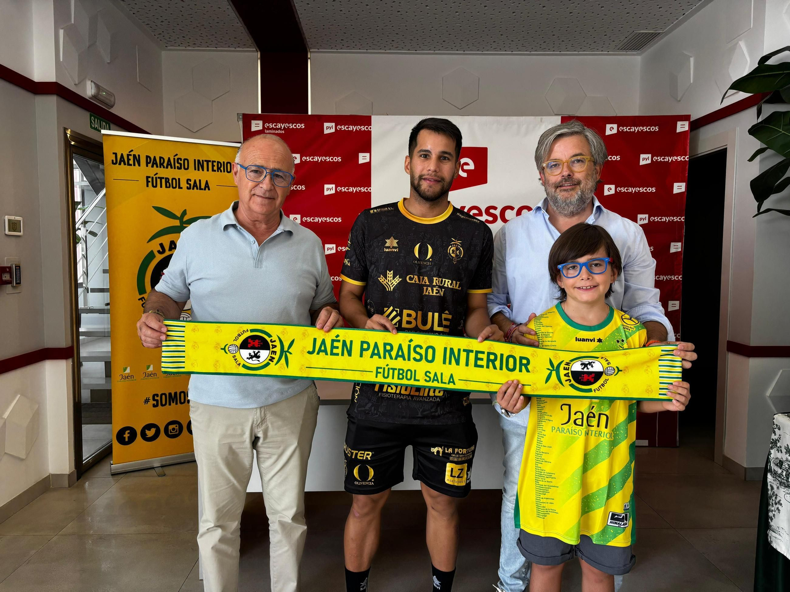 Mareco, junto a Germán Aguayo y Jorge J. Peláez.