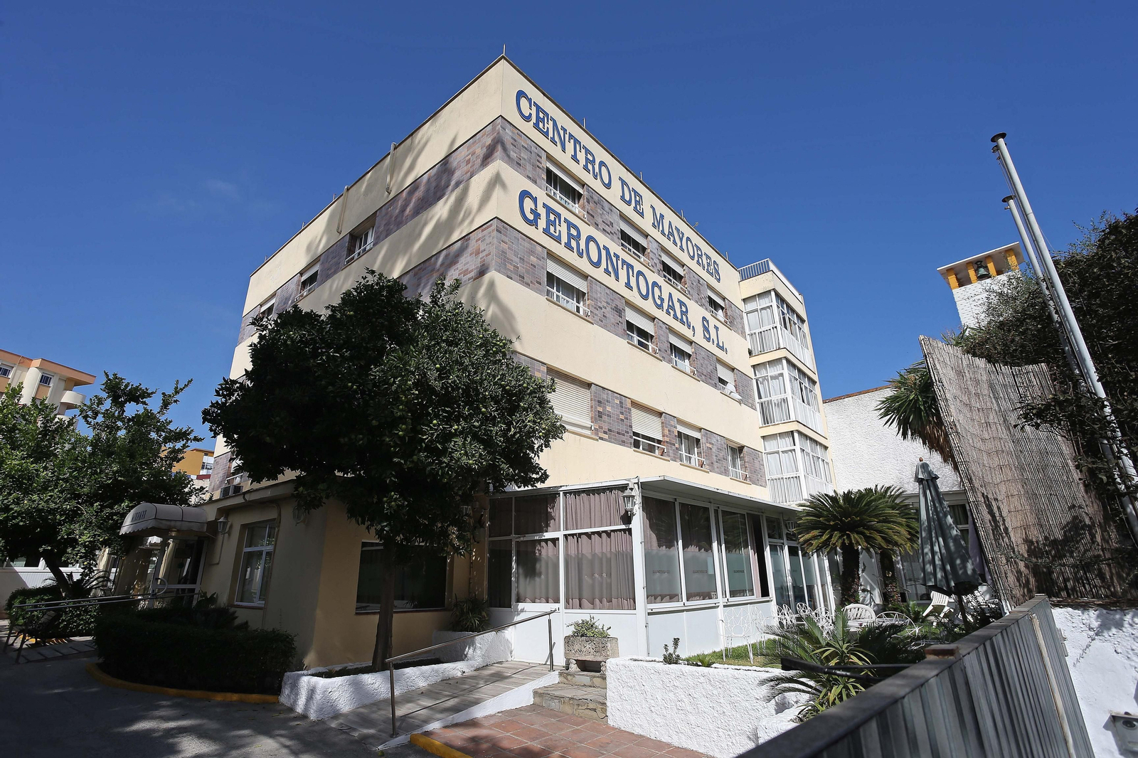 La residencia Miramar de Algeciras, afectada por un brote de coronavirus.