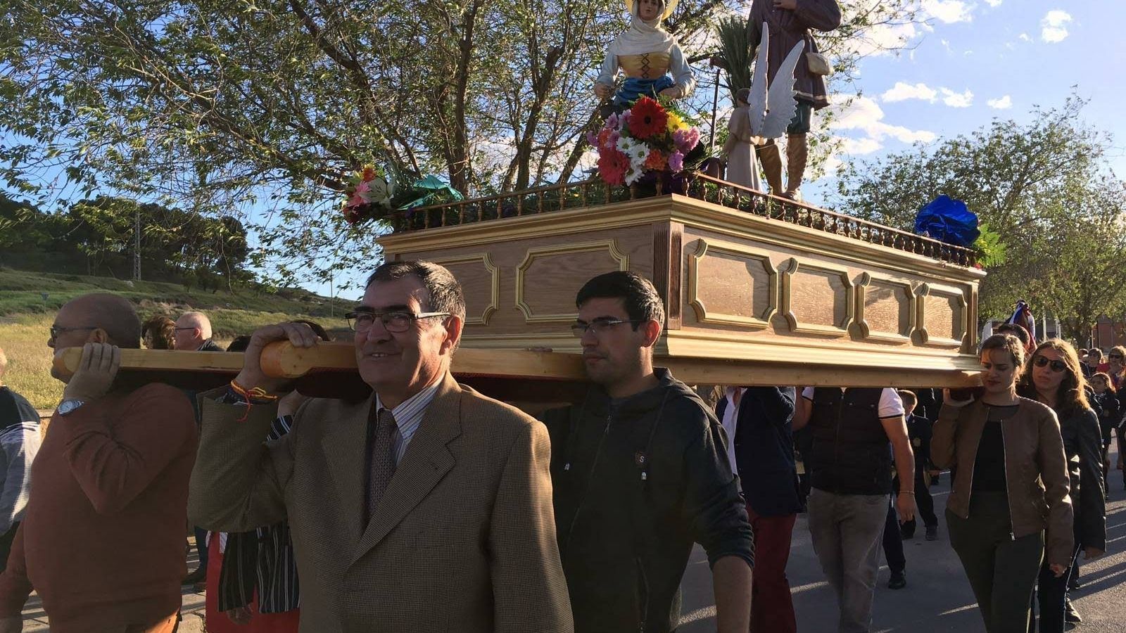 Últimas fiestas de San Isidro celebradas antes de la pandemia, con el trono nuevo