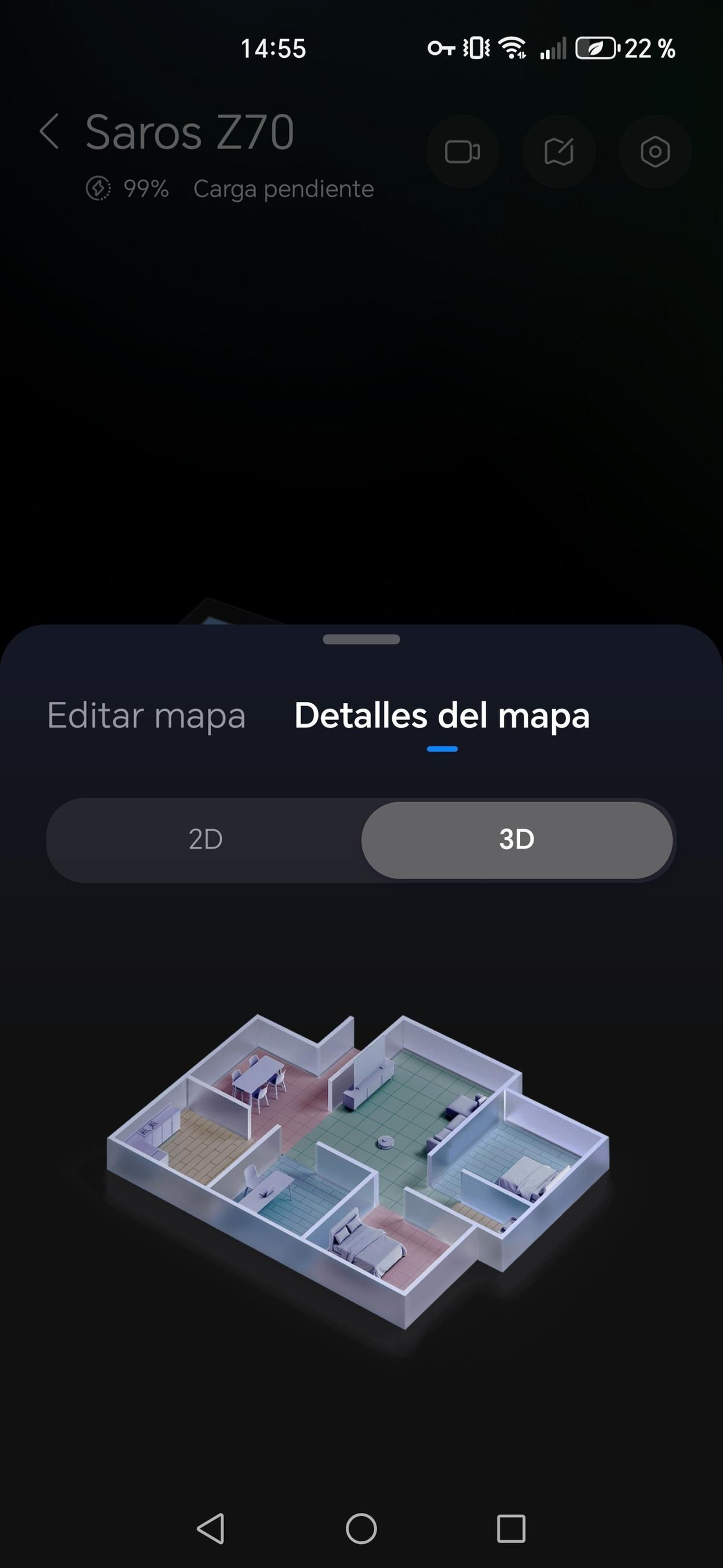 Aplicación Roborock - Robot aspirador Saros Z70