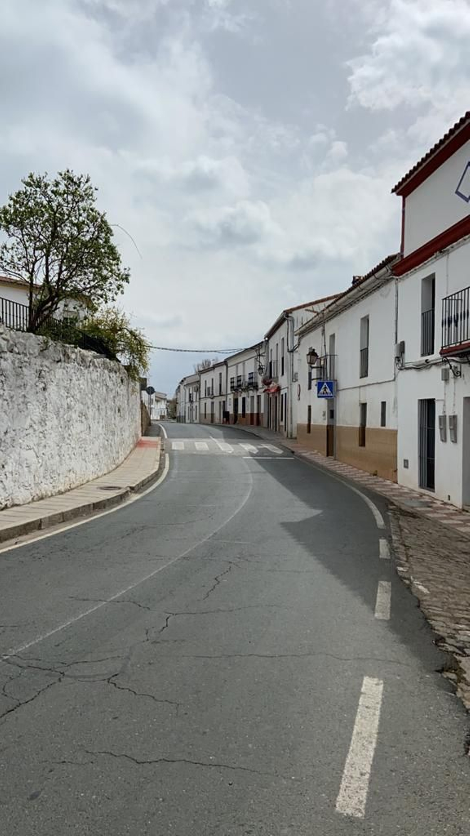 La travesía de San Nicolás del Puerto, en la Sierra Morena de Sevilla.
