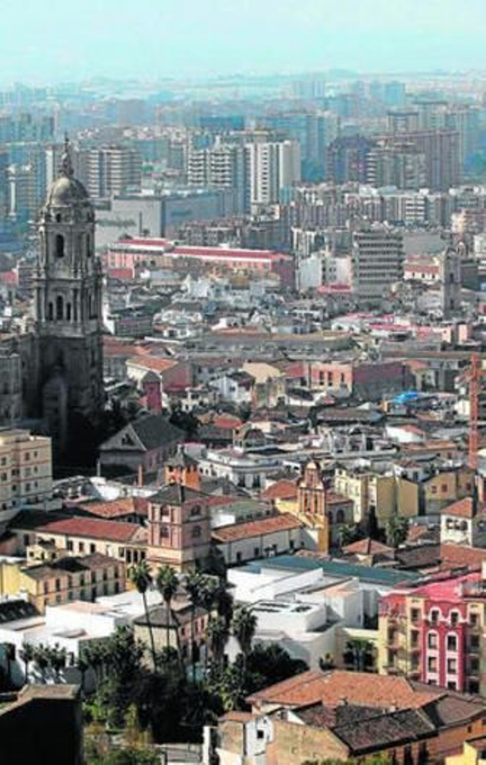 Imagen del centro histórico de Málaga.