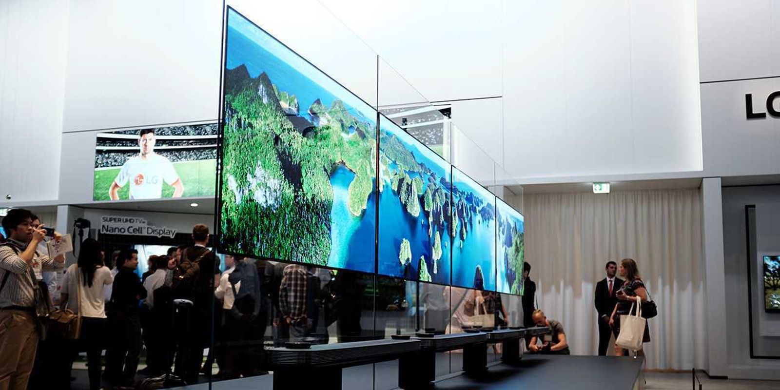 Un monitor en 4K (Ultra HD) en la última feria audiovisual de Berlín.