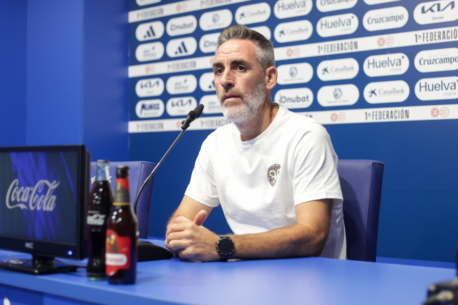 Abel Gómez este viernes en rueda de prensa.