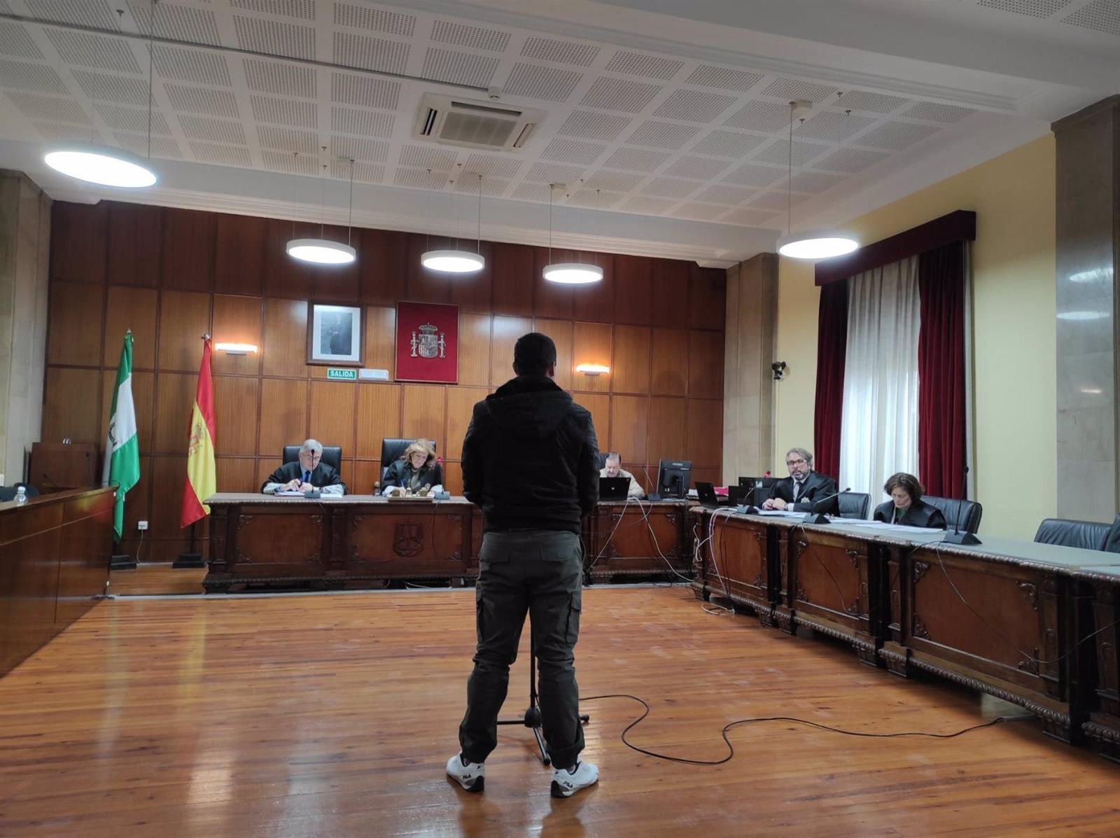 El acusado ante el Tribunal de la Audiencia de Jaén.