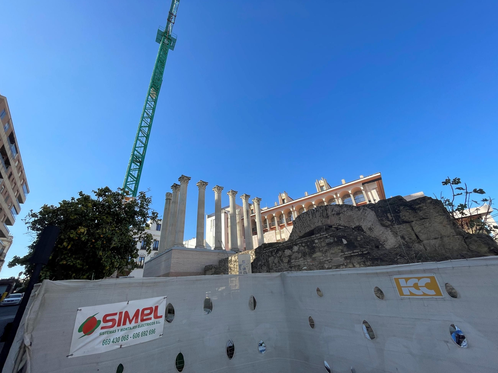 Las obras del Templo Romano de Córdoba afrontan su recta final