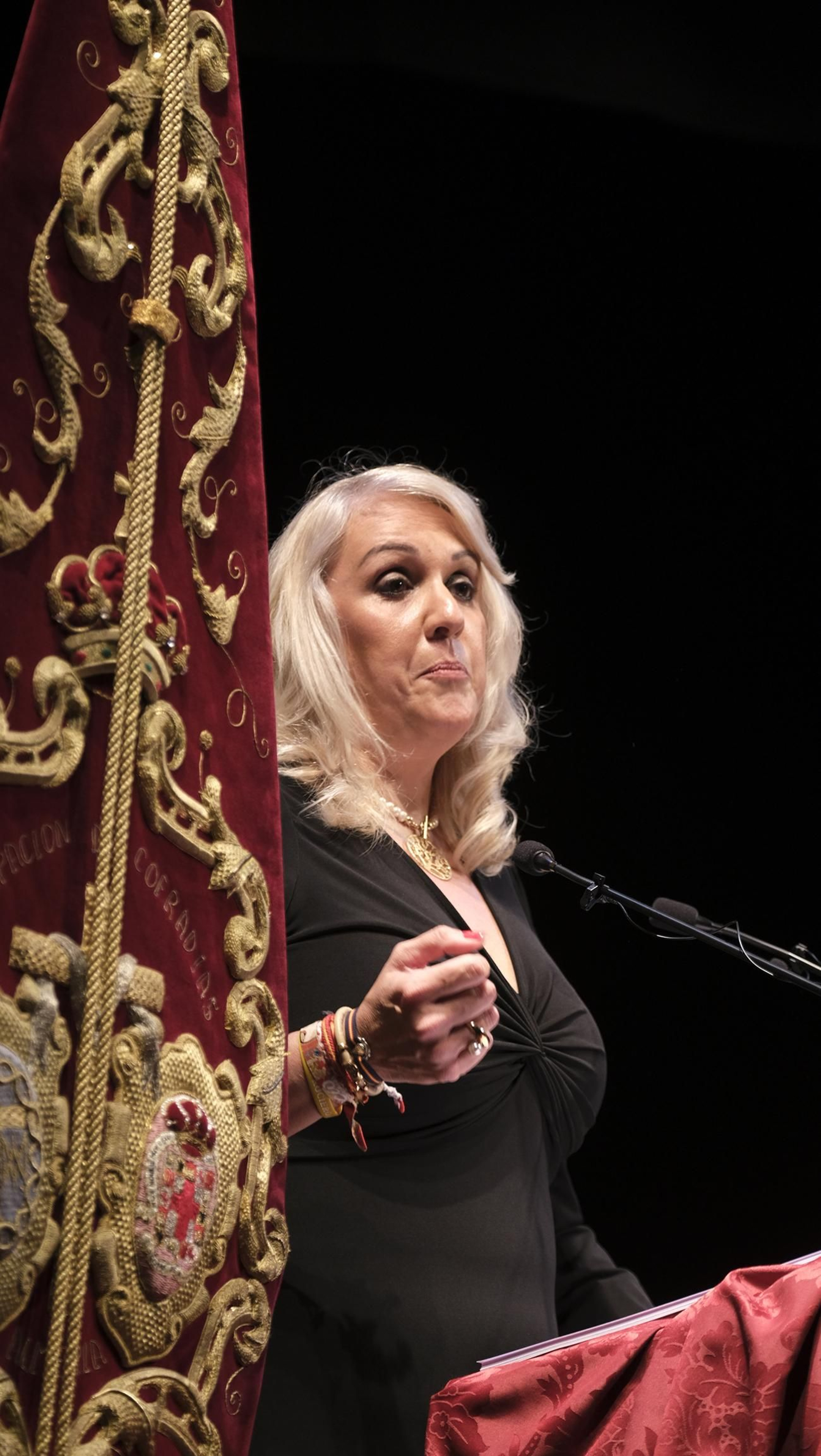 Raquel Criado pregona la Semana Santa Almería 2024, en imágenes