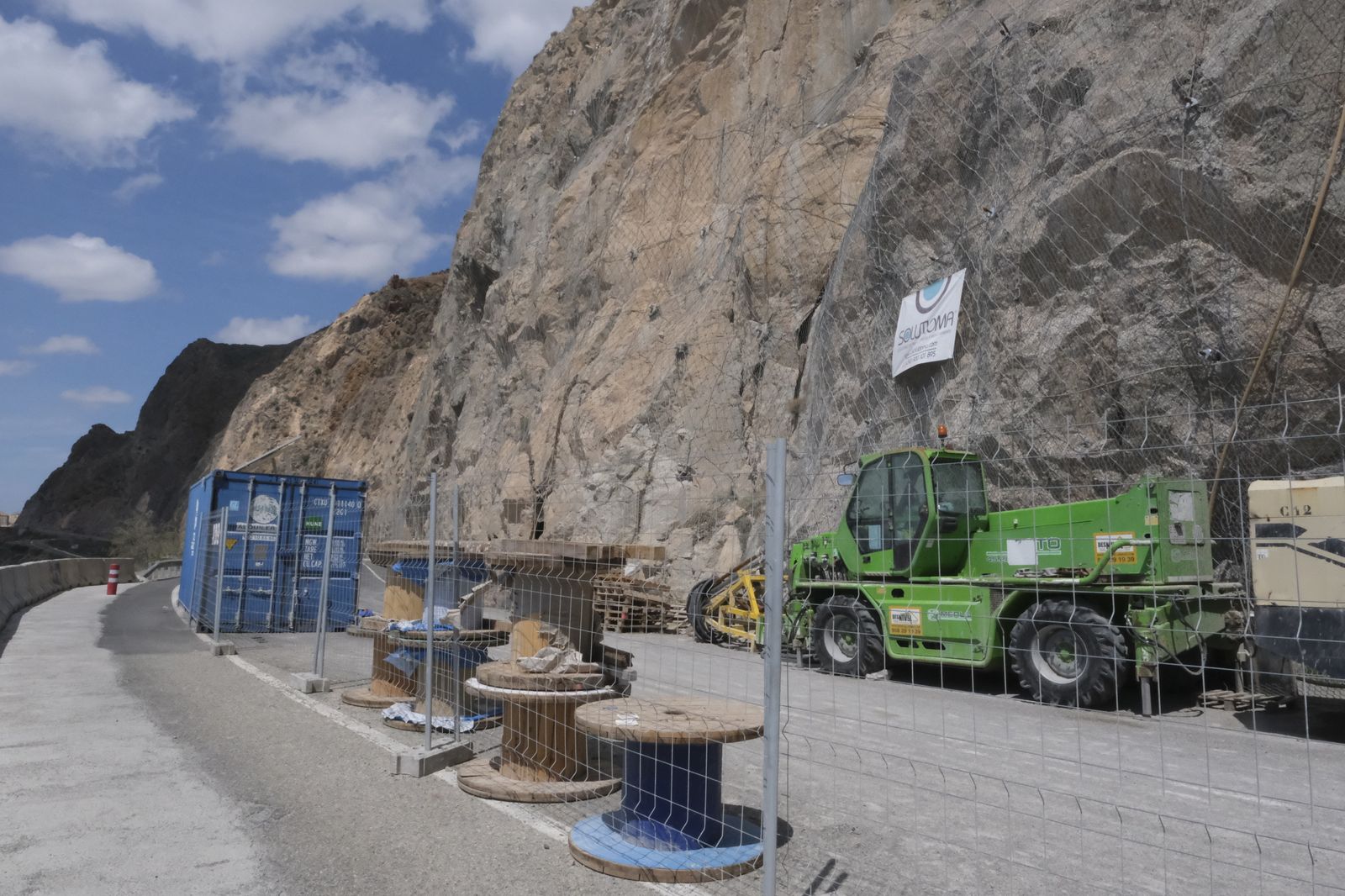 Fotogalería visita obras carretera El Cañarete-Almería-Aguadulce