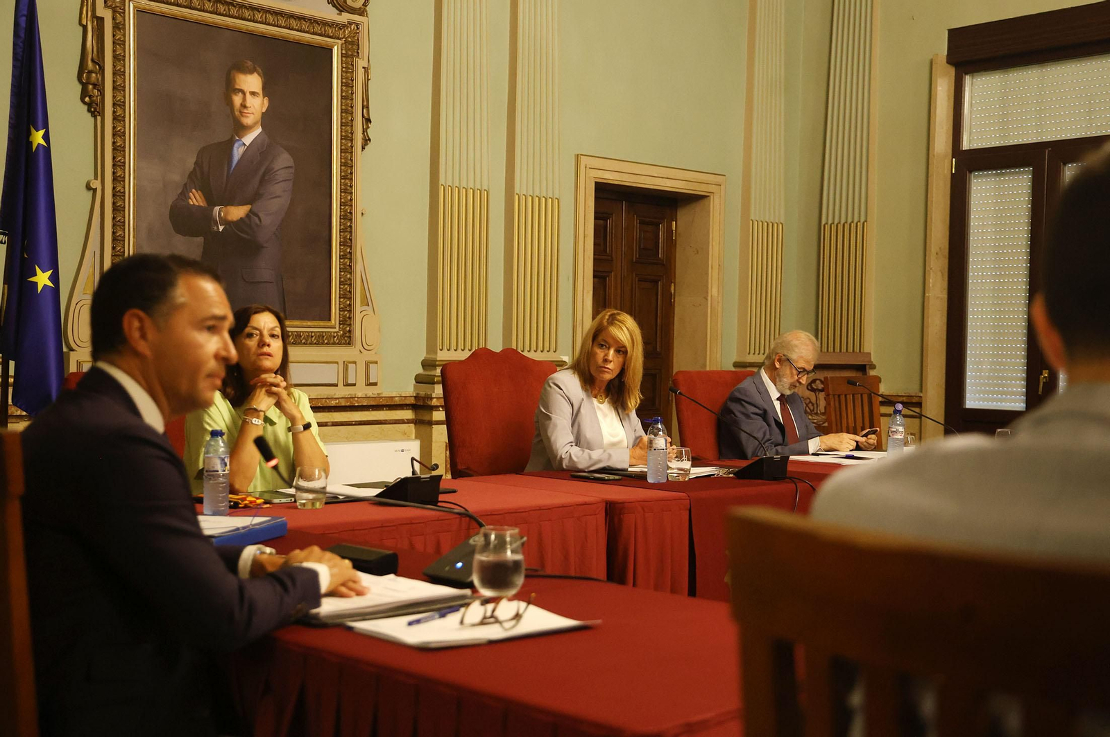 Imágenes del pleno extraordinario celebrado en el Ayuntamiento de Huelva