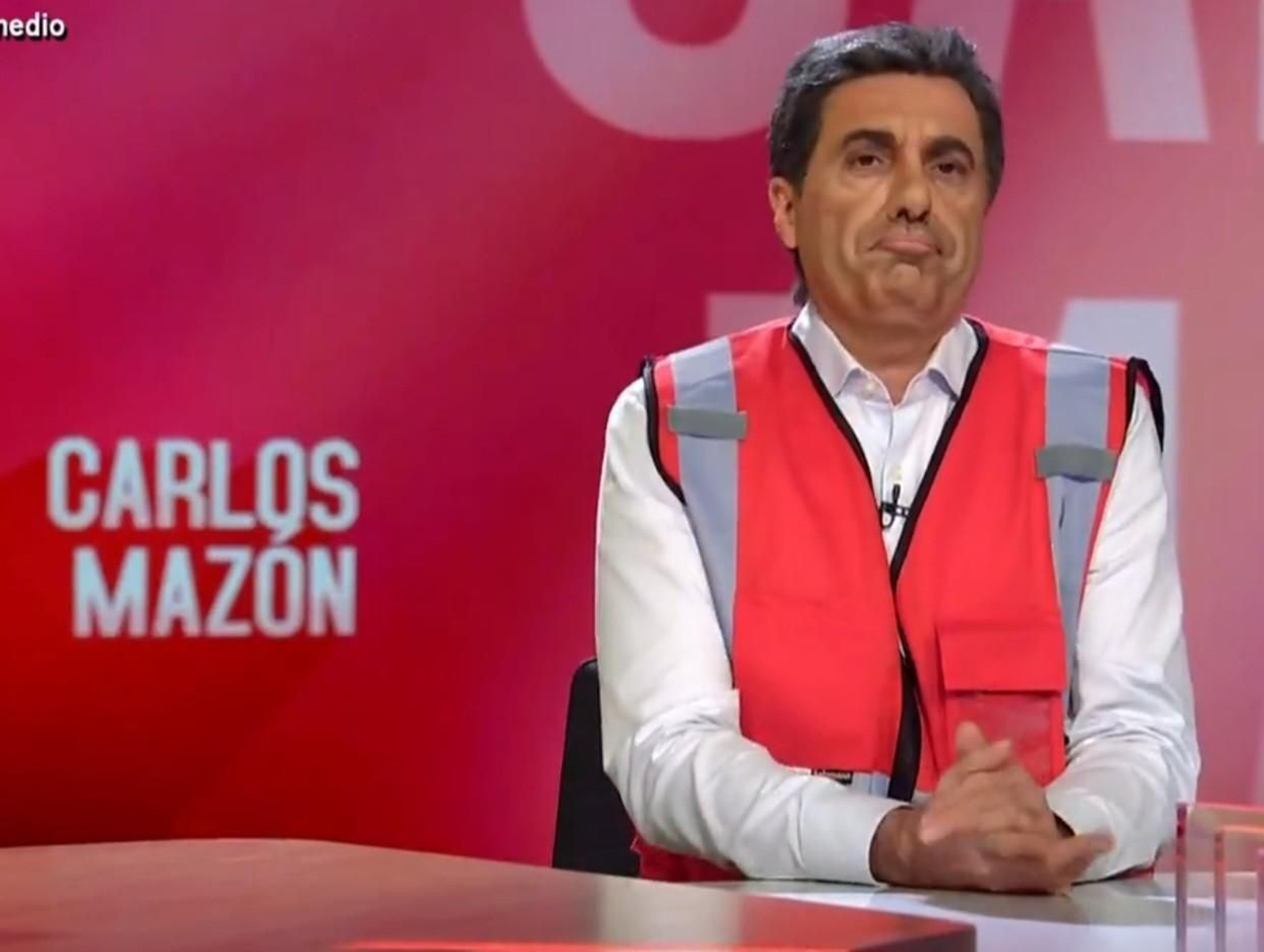 Raúl Pérez como Carlos Mazón en 'El intermedio'
