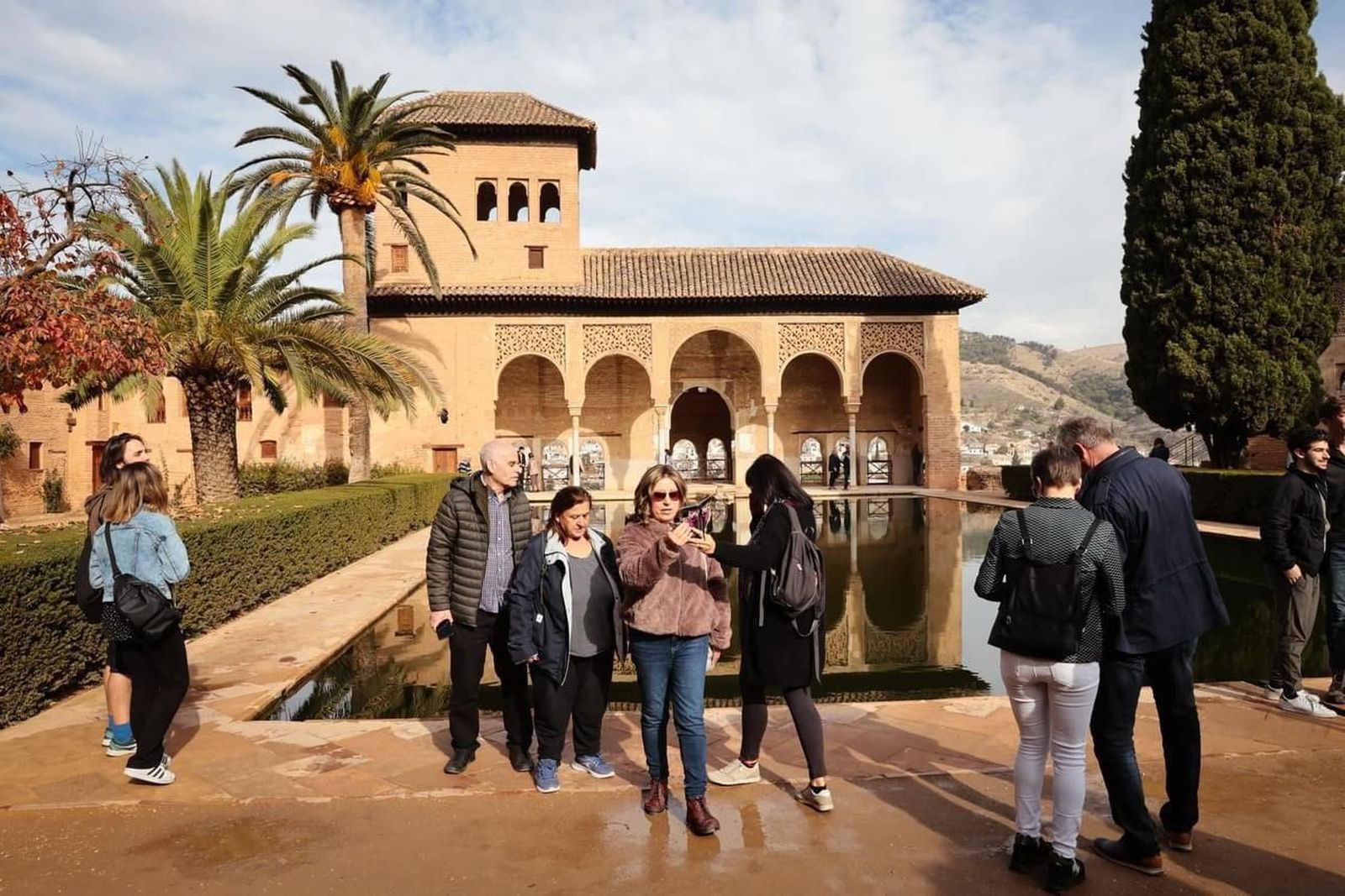 Visitantes en la Alhambra