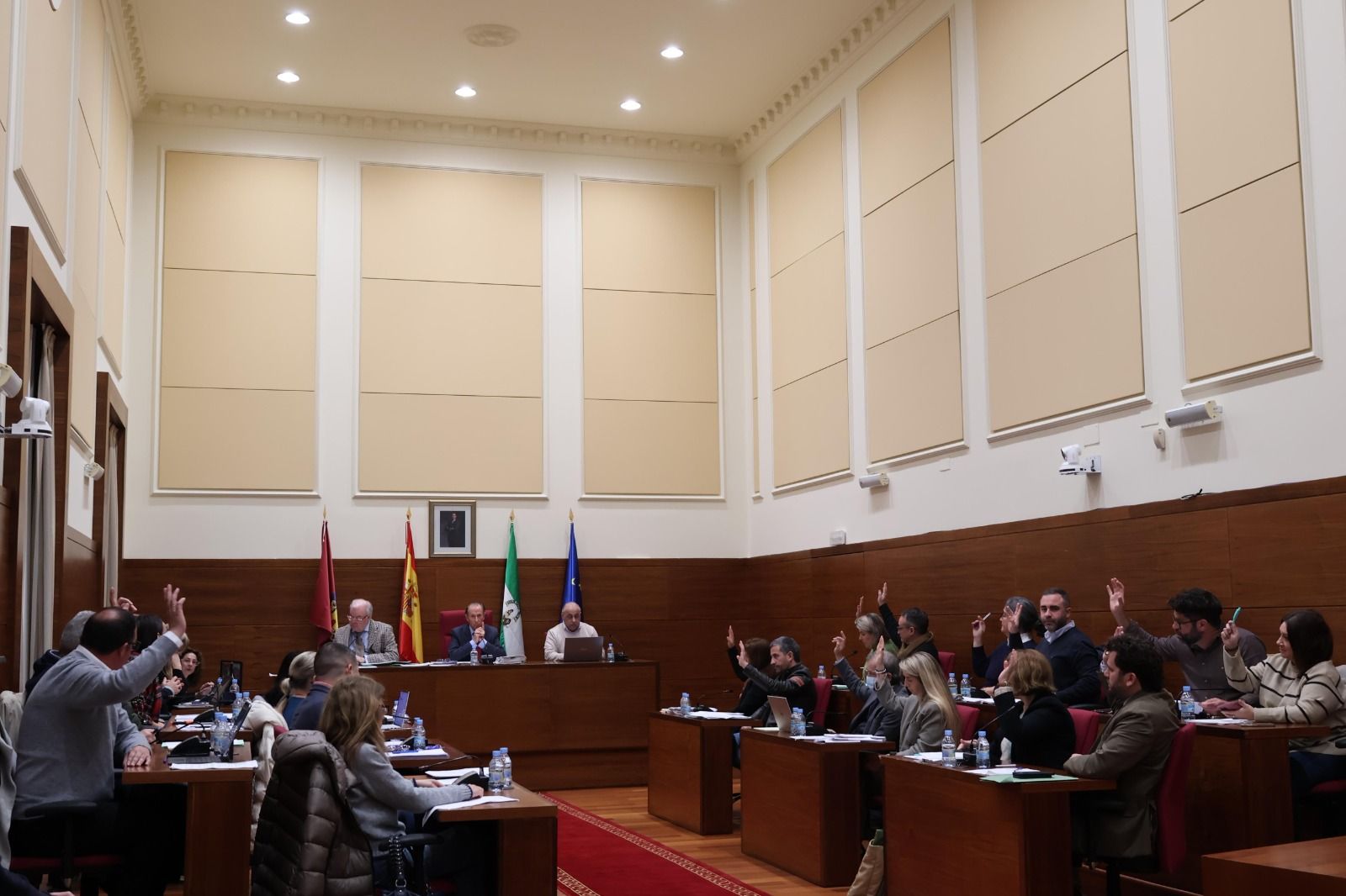 Un momento de la votación del Presupuesto municipal.