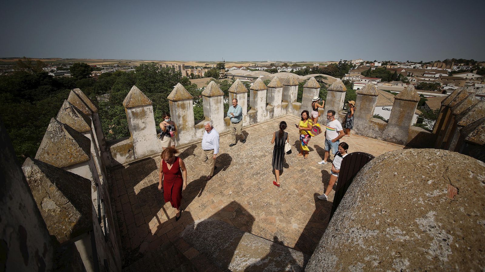 Vistas de Jerez desde la torre del homenaje del Alcázar.