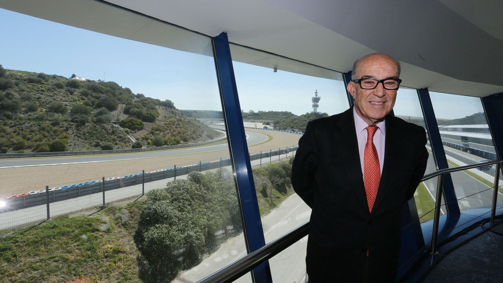Ezpeleta, en el 'ovni' del Circuito de Jerez-Ángel Nieto.