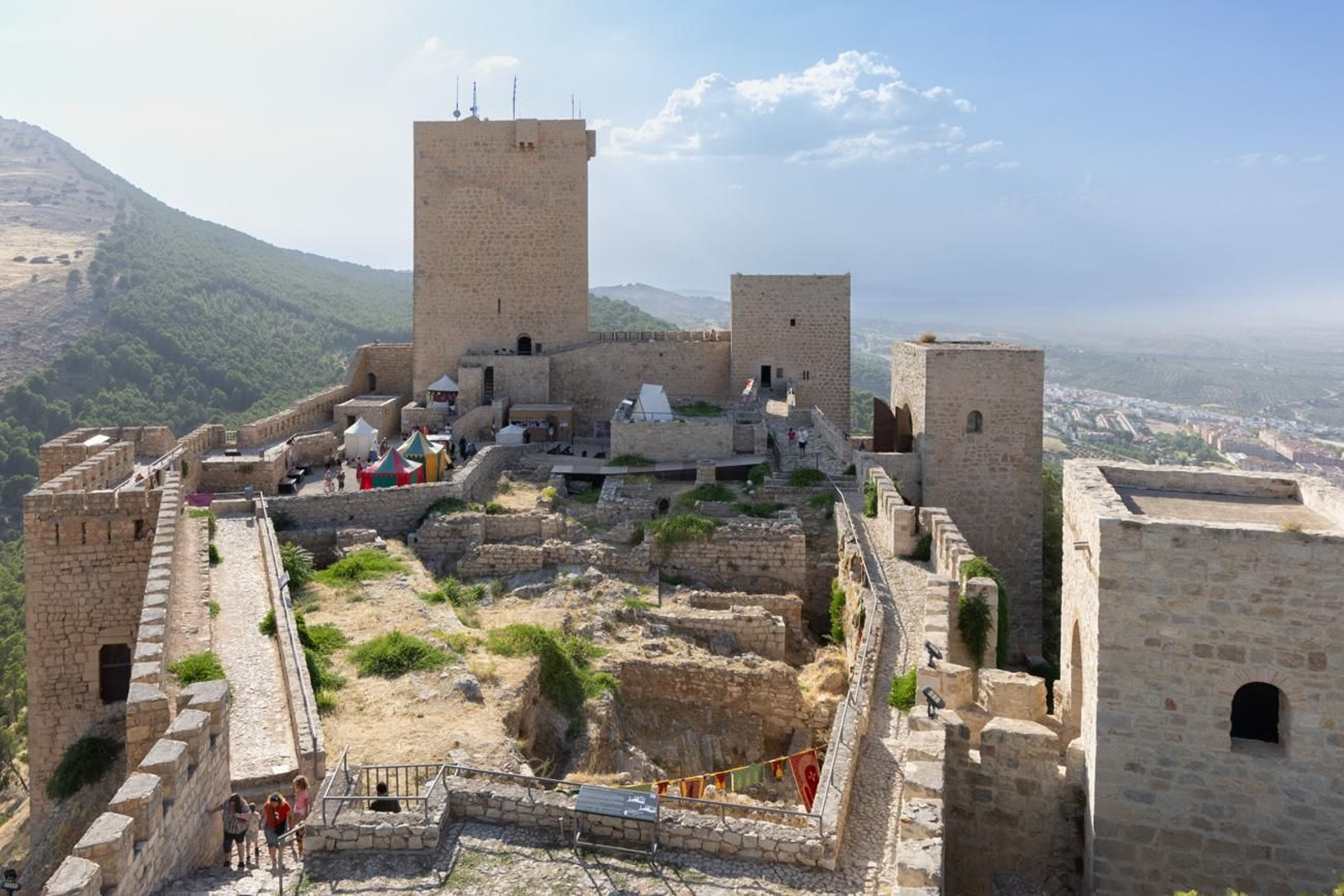 Moradores del Castillo de Jaén, recreación histórica de la Edad Media en el Cerro de Santa Catalina