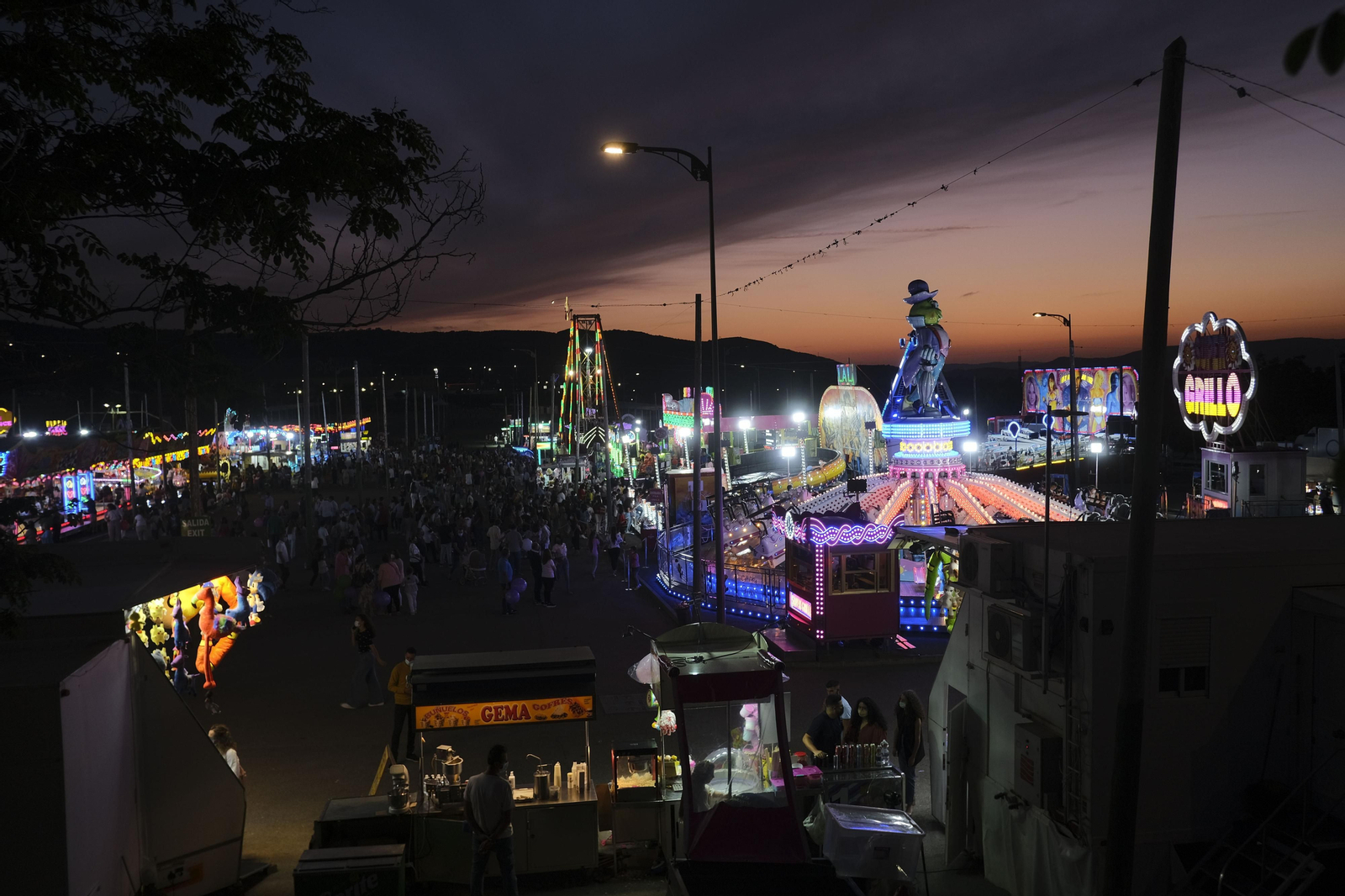 Recinto ferial de Antequera durante la pasada feria de primavera.