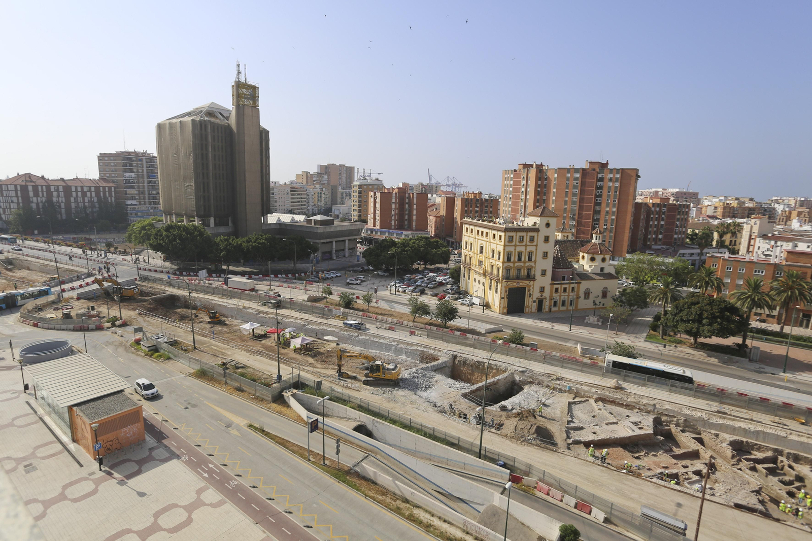 Las fotos de los restos arqueológicos en la obra del Metro de Málaga
