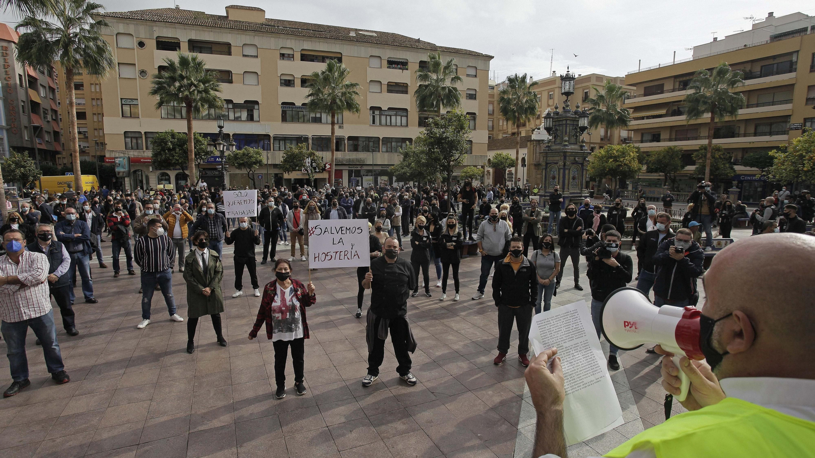 Fotos de la manifestación de la hostelería en Algeciras