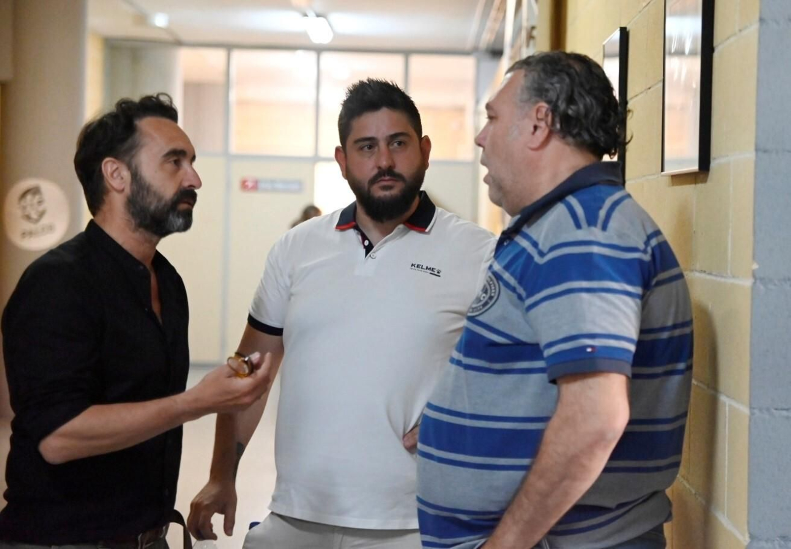 Rafa García, durante la despedida de Josan González.