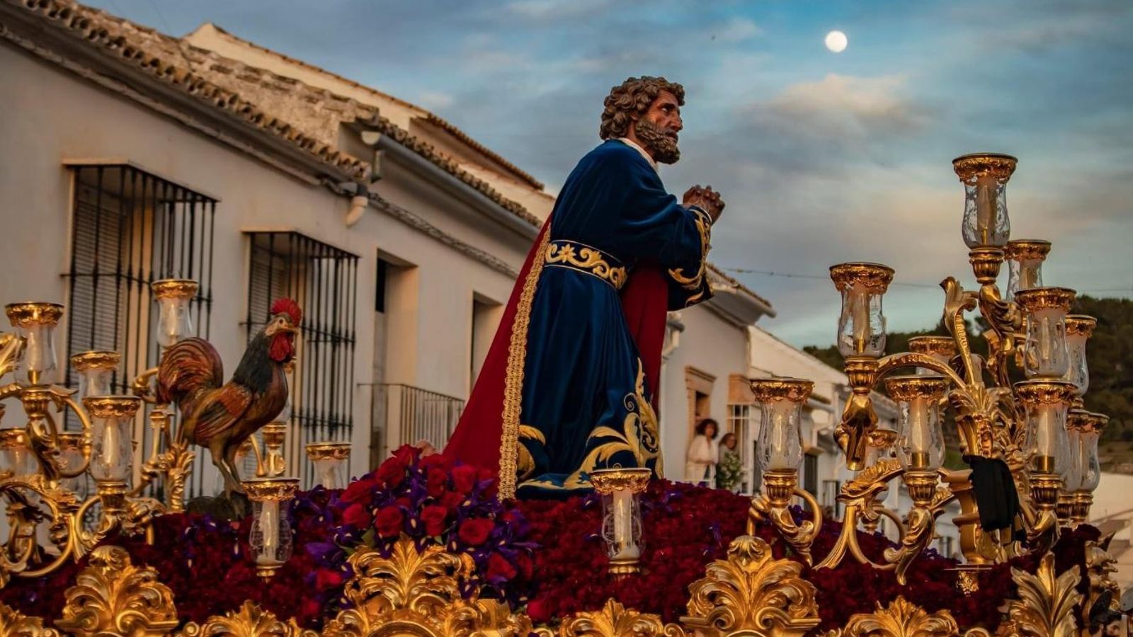 La imagen de San Pedro en su paso procesional