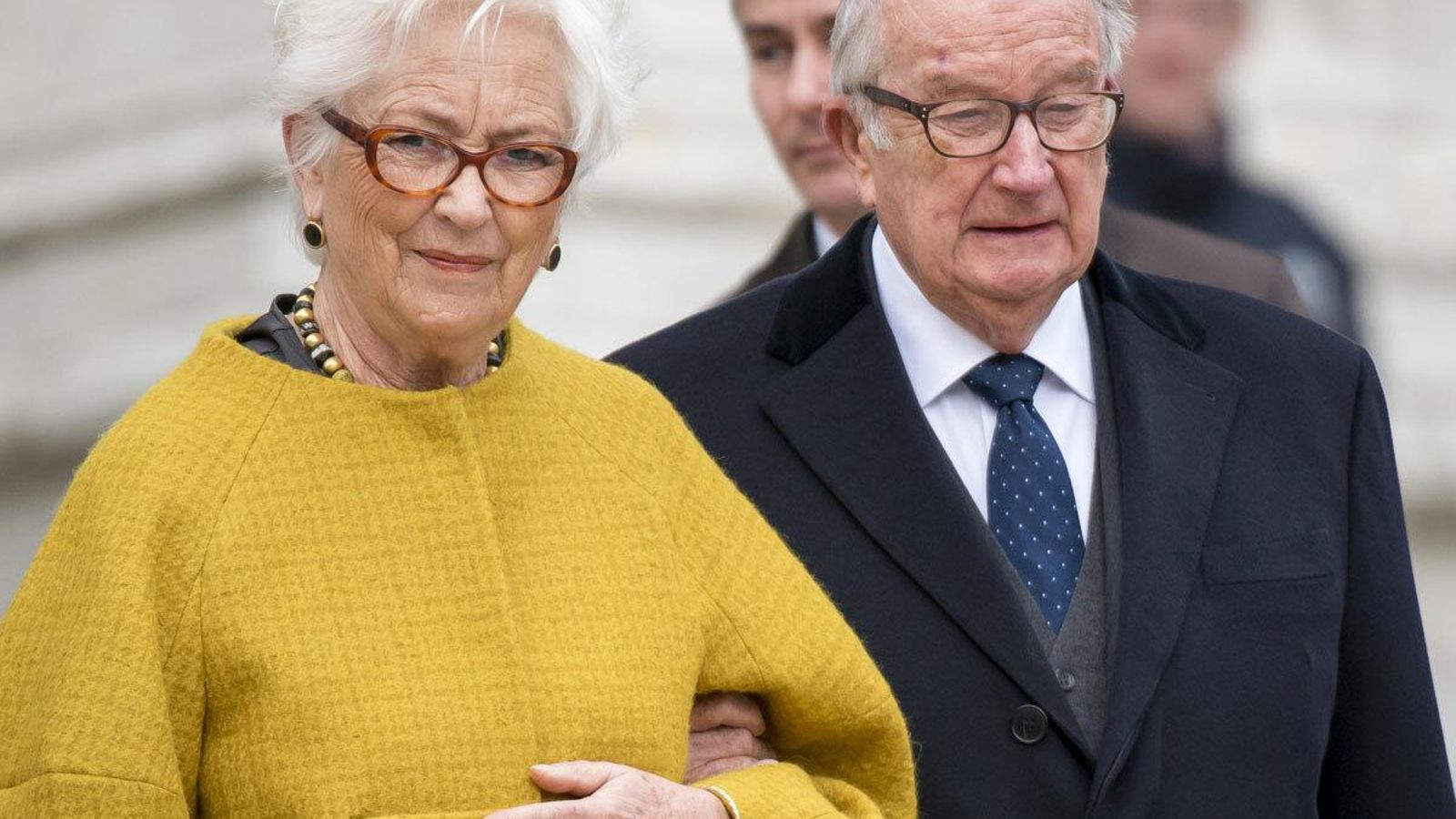 Imagen reciente de los reyes eméritos de Bélgica, Paola y Alberto.