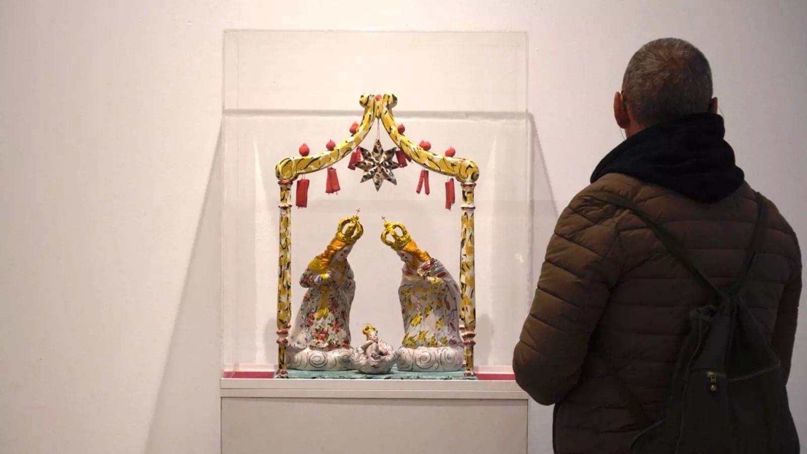 Una de los Belenes expuestos en la muestra de la Diputación Provincial de Huelva.