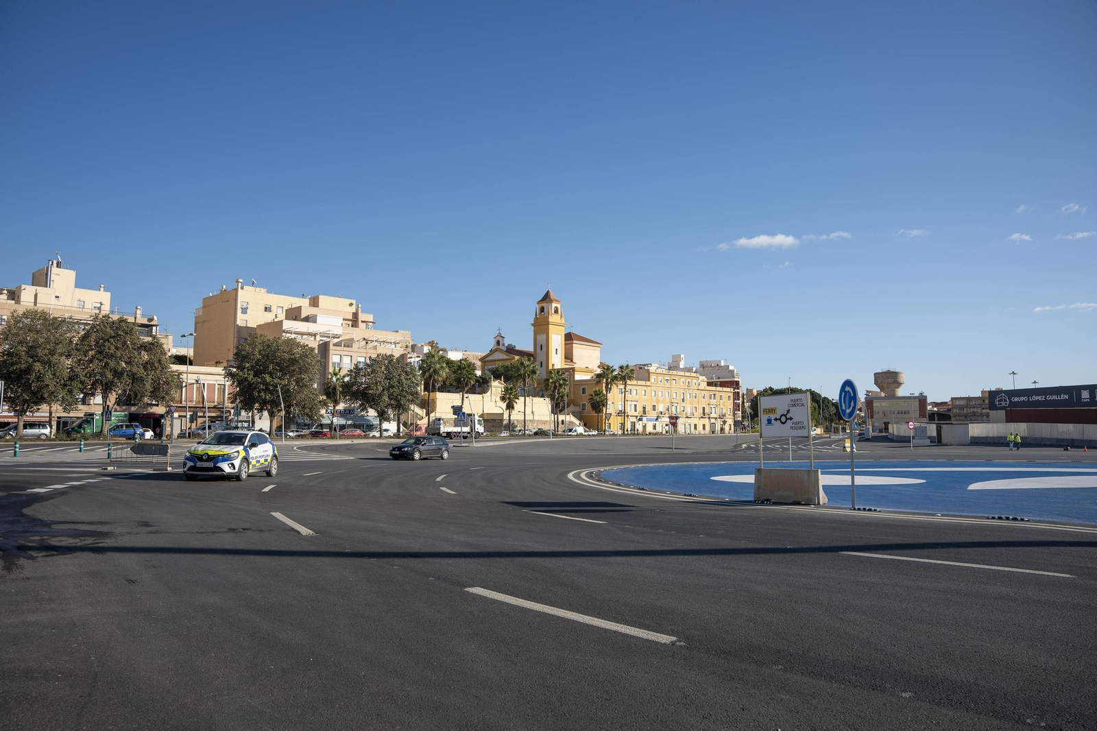 Los primeros usuarios del nuevo acceso al Puerto