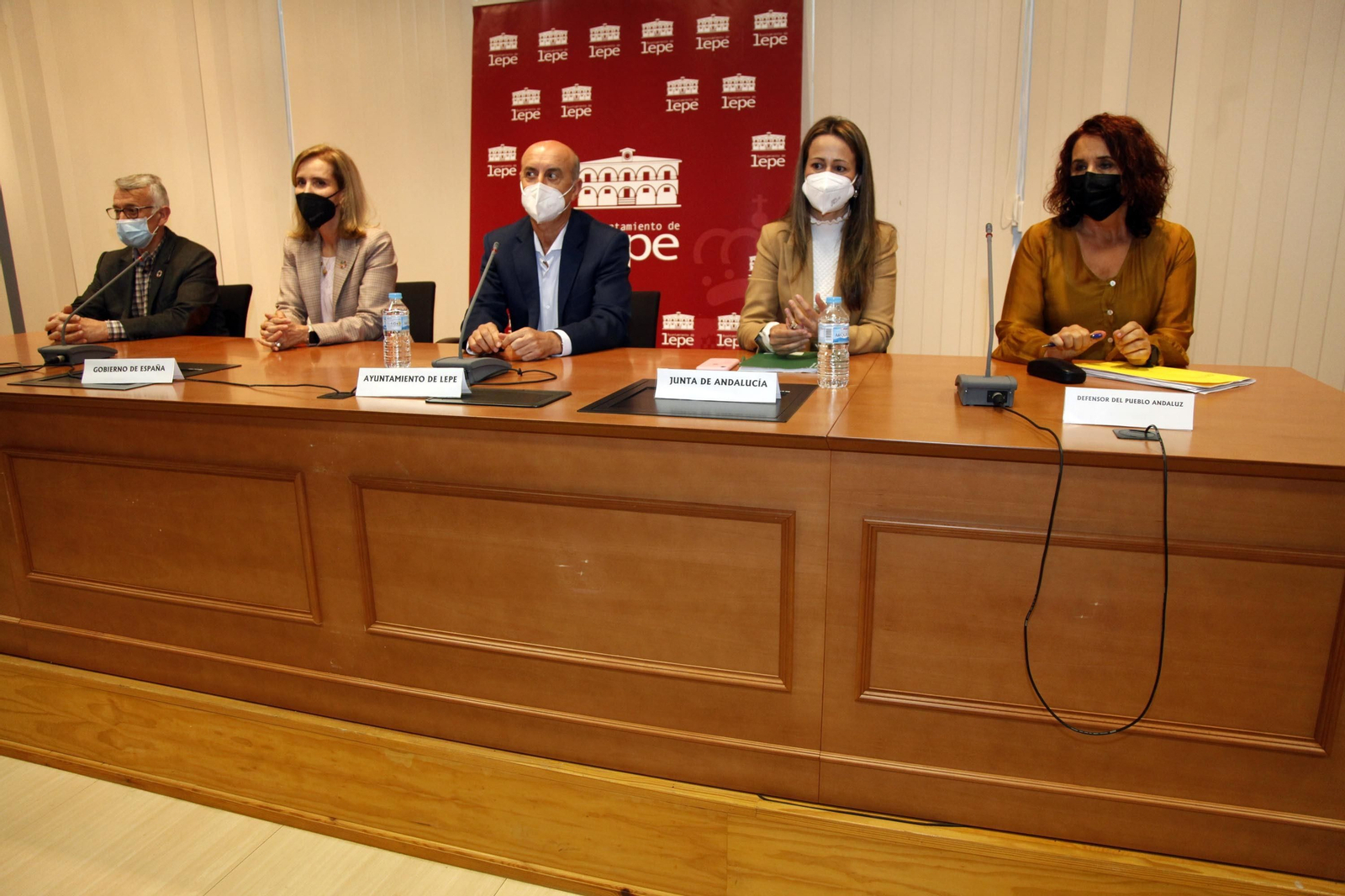 Participantes en el acto de ayer en Lepe