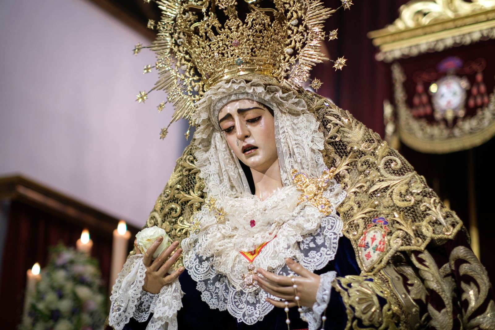 Las imágenes de la veneración a la Virgen de la Encarnación de San Benito