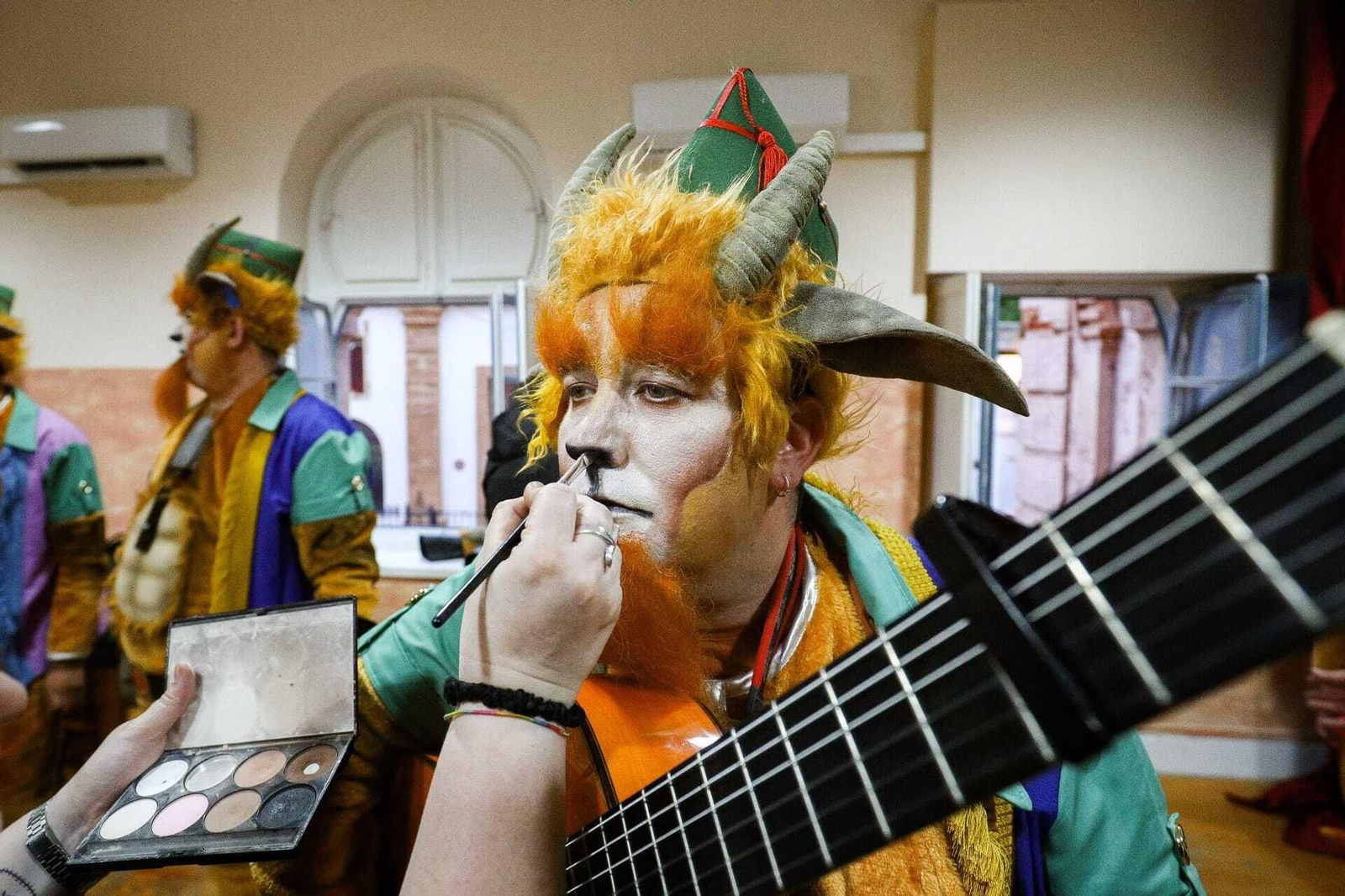 Ambiente en camerinos